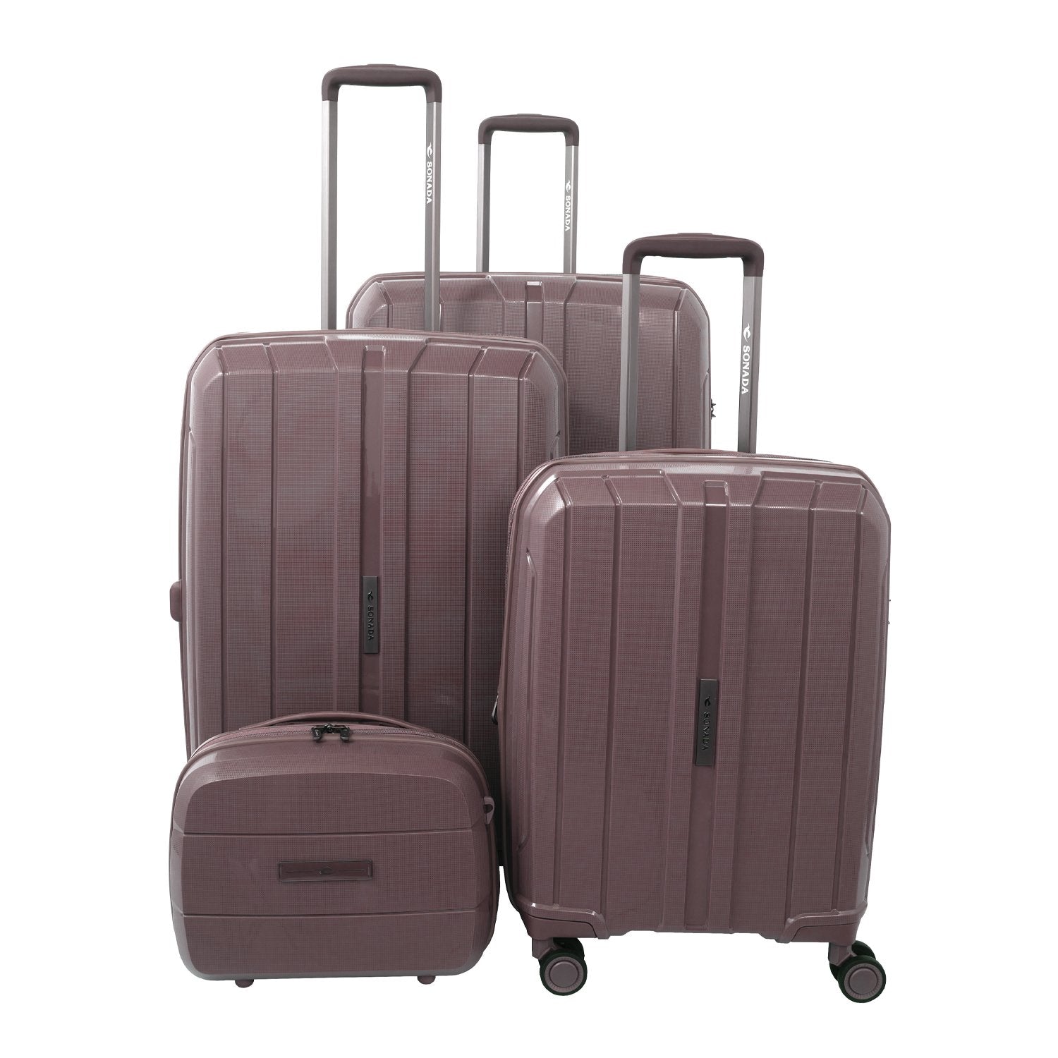 Sonada Hardcase Unbreakable Trolly Set of 4-CS97749 GreyBlue