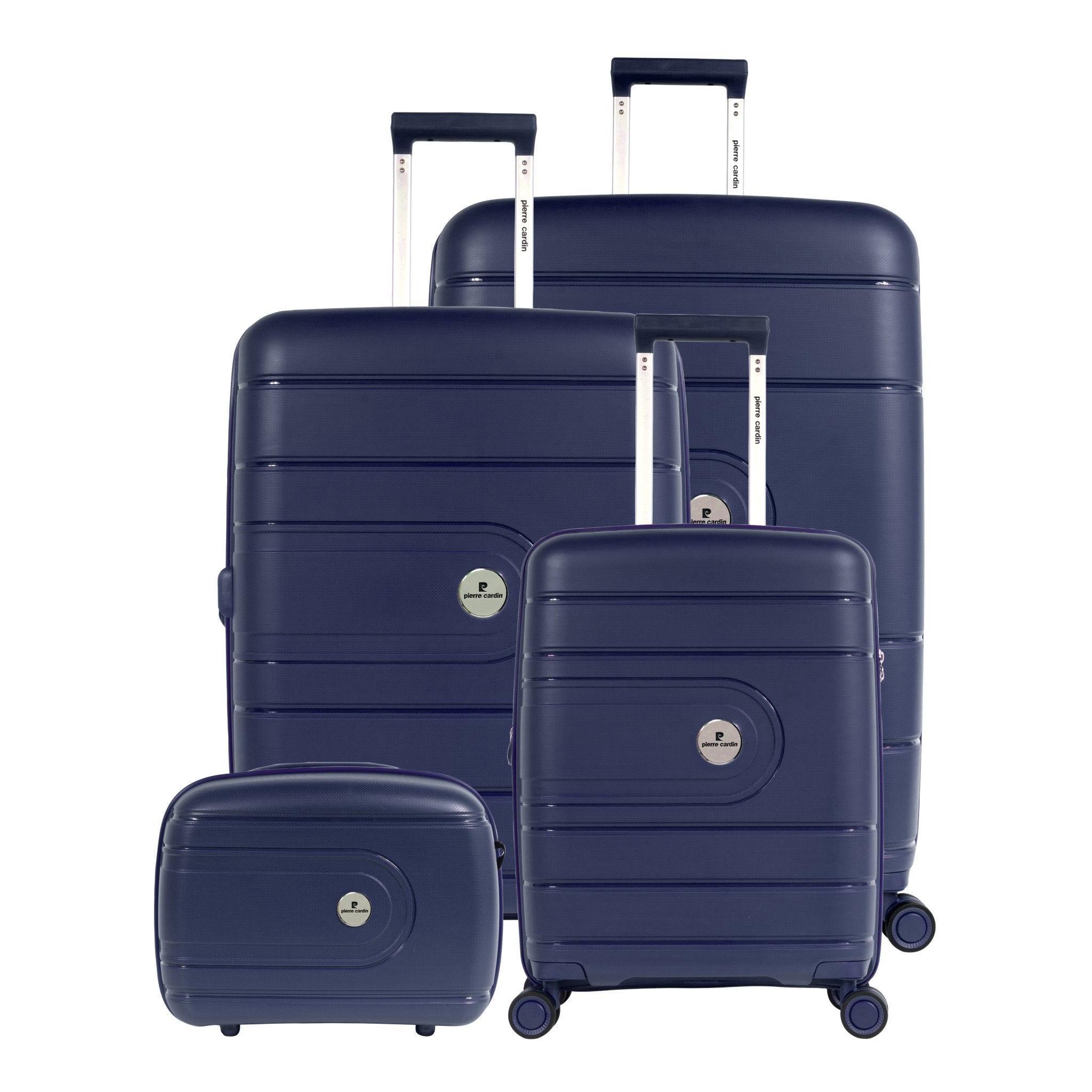 Pierre Cardin Upright Hardcase Trolley Set of 4, Yellow