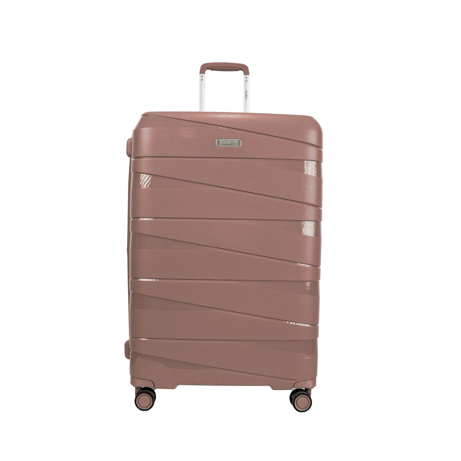 Antler Nova Unbreakable Set of 4 Suitcases, Rose Gold