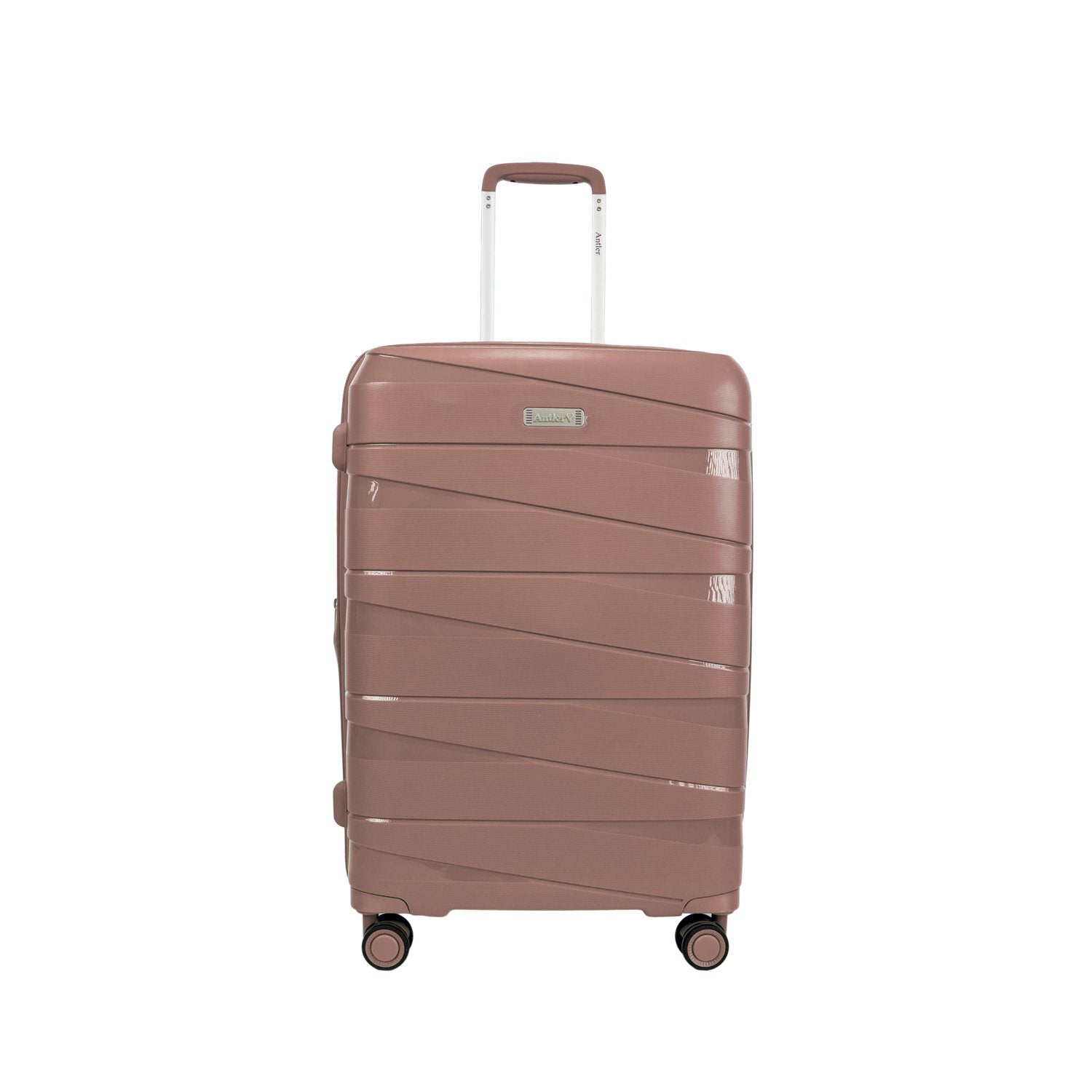 Antler Nova Unbreakable Set of 4 Suitcases, Rose Gold