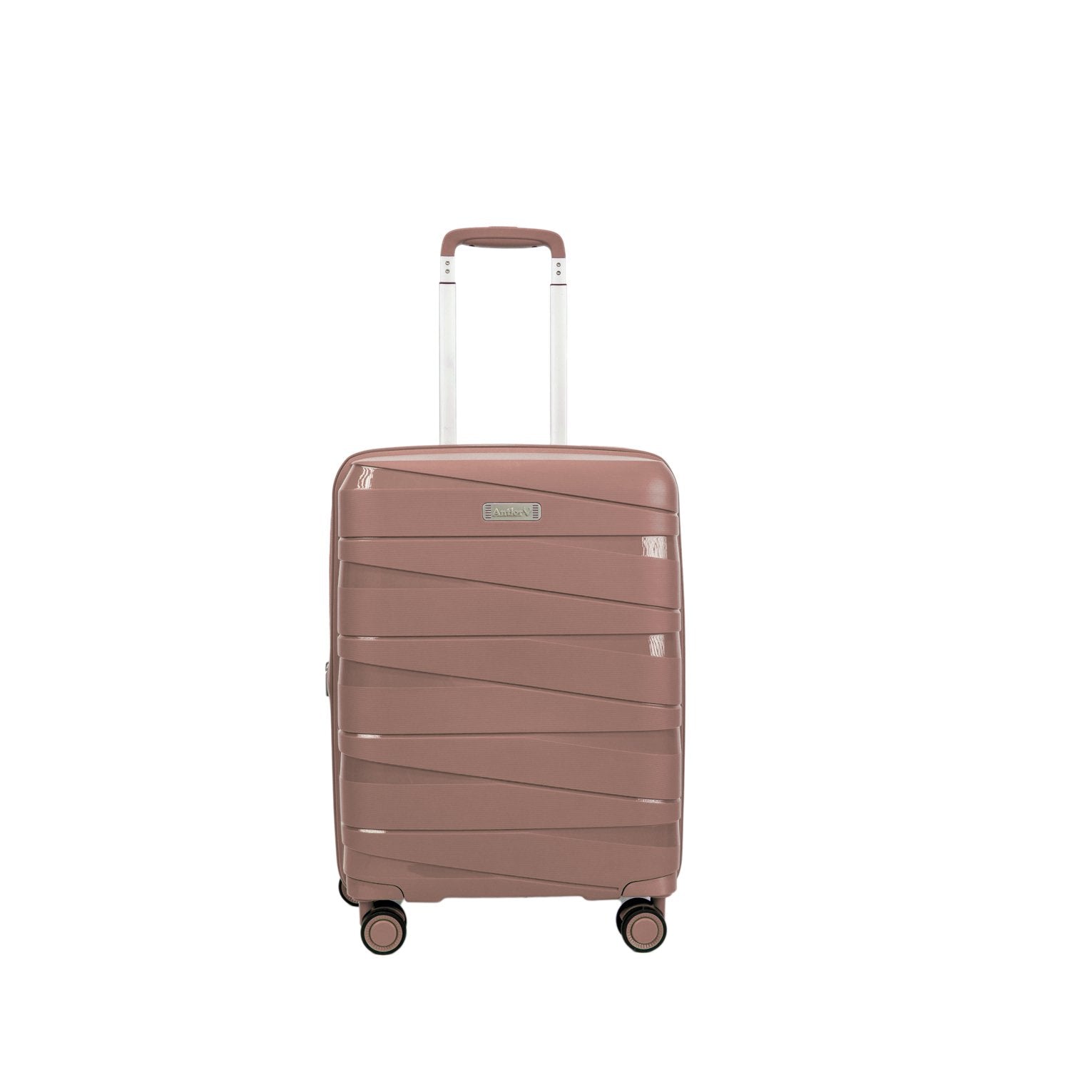 Antler Nova Unbreakable Set of 4 Suitcases, Rose Gold