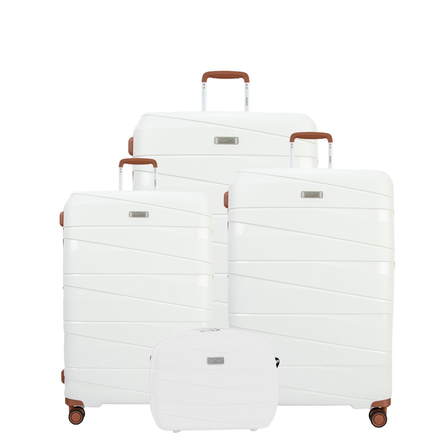 Antler Nova Unbreakable Set of 4 Suitcases White