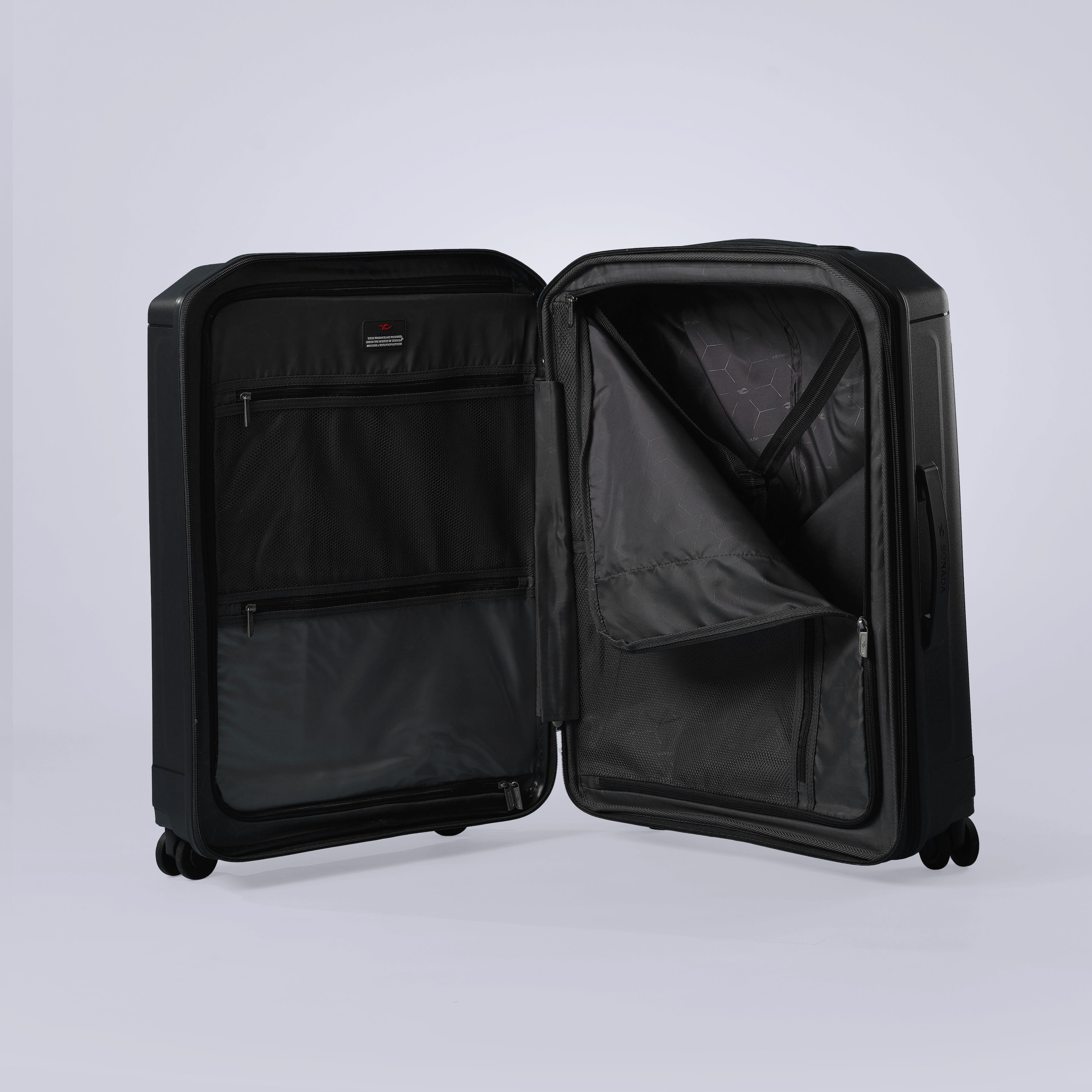 Sonada Milan Suitcases Trolley Set of 3 - Black