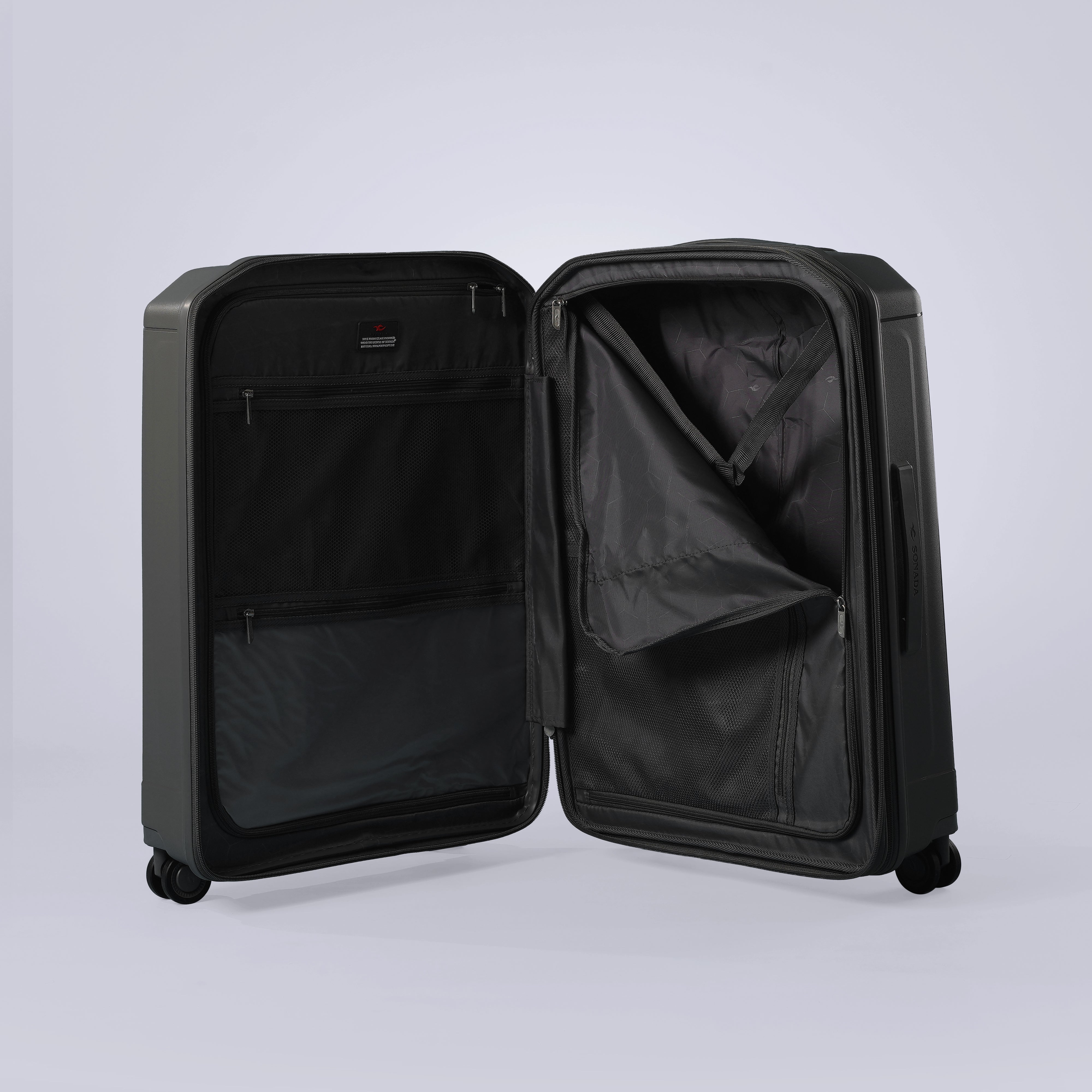 Sonada Milan Suitcases Trolley Set of 3 - Dark Grey