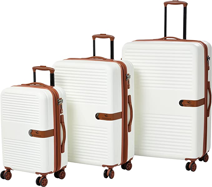 Sonada Sydney Upright Collection Hardcase Trolley Set of 3-Grey