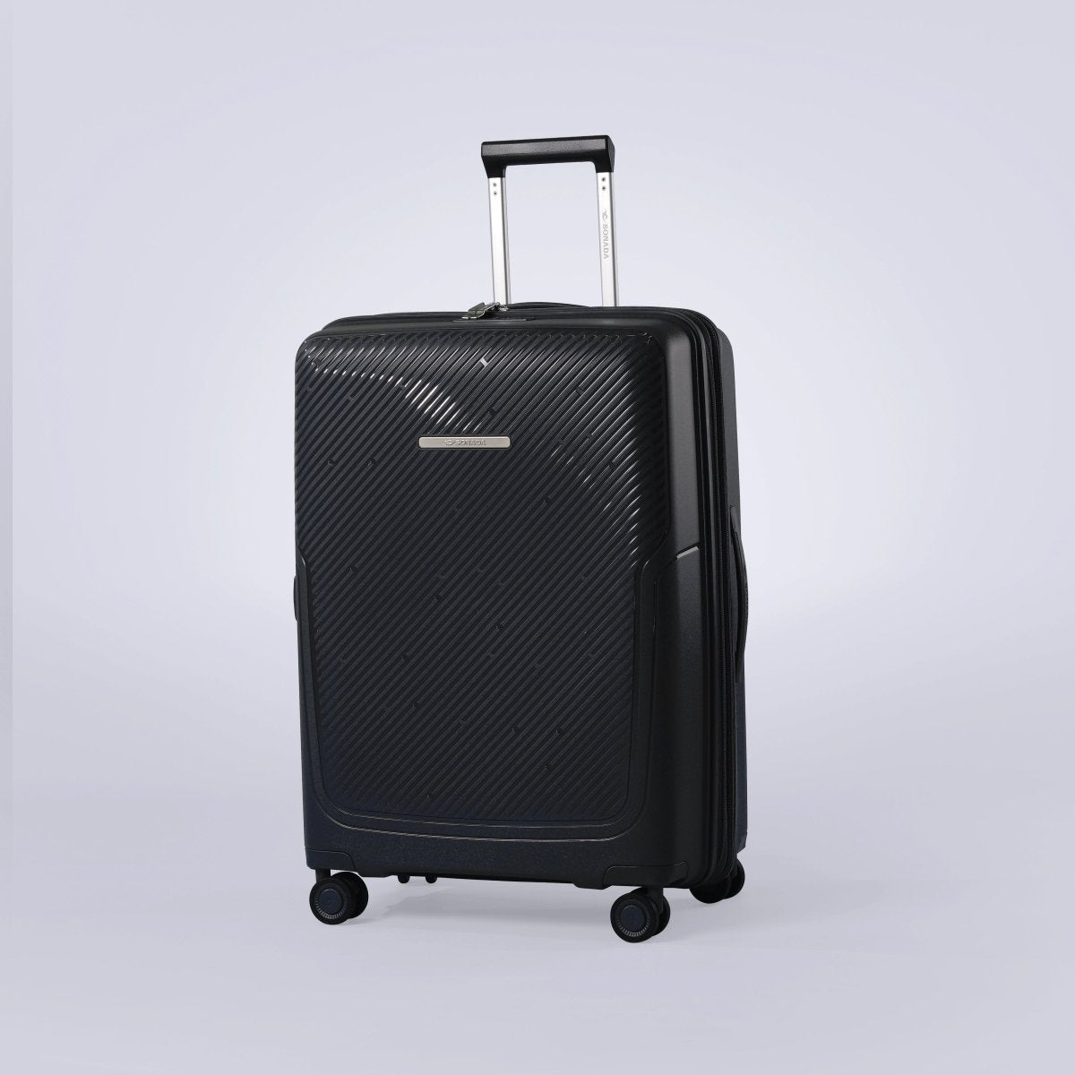 Almeria PP Suitcase Trolley Set of 4, Black - MOON - Luggage & Travel Accessories - Sonada