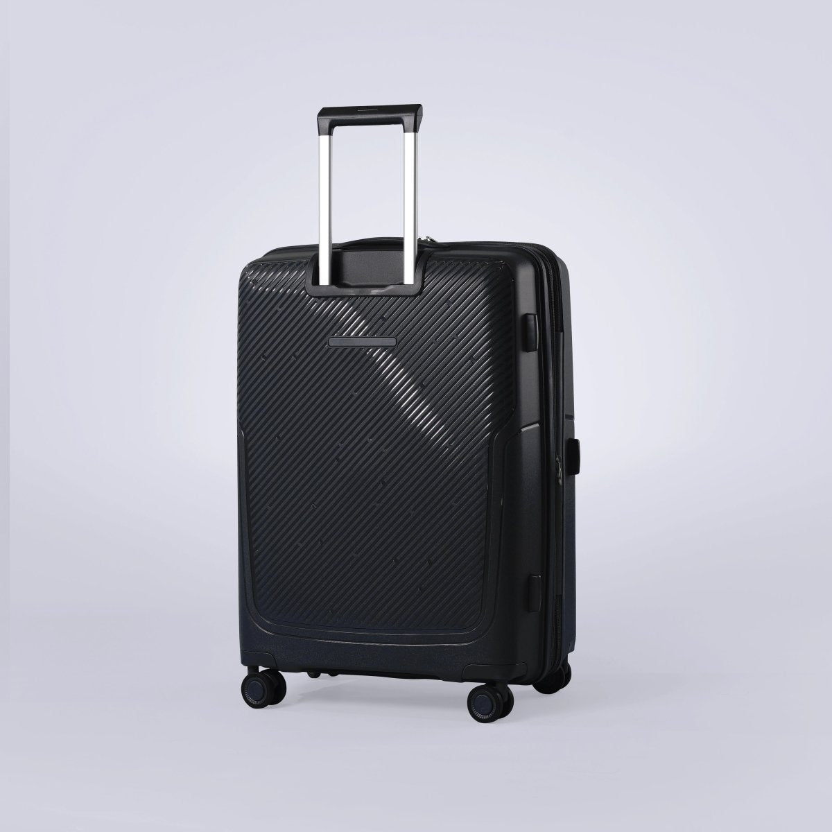 Almeria PP Suitcase Trolley Set of 4, Black - MOON - Luggage & Travel Accessories - Sonada
