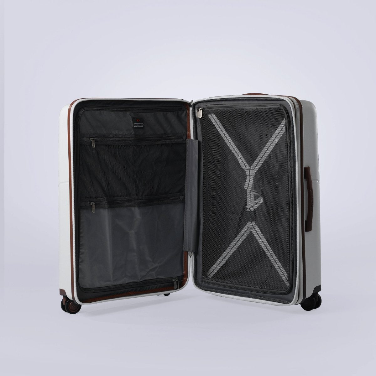 Almeria PP Suitcase Trolley Set of 4, White - MOON - Luggage & Travel Accessories - Sonada