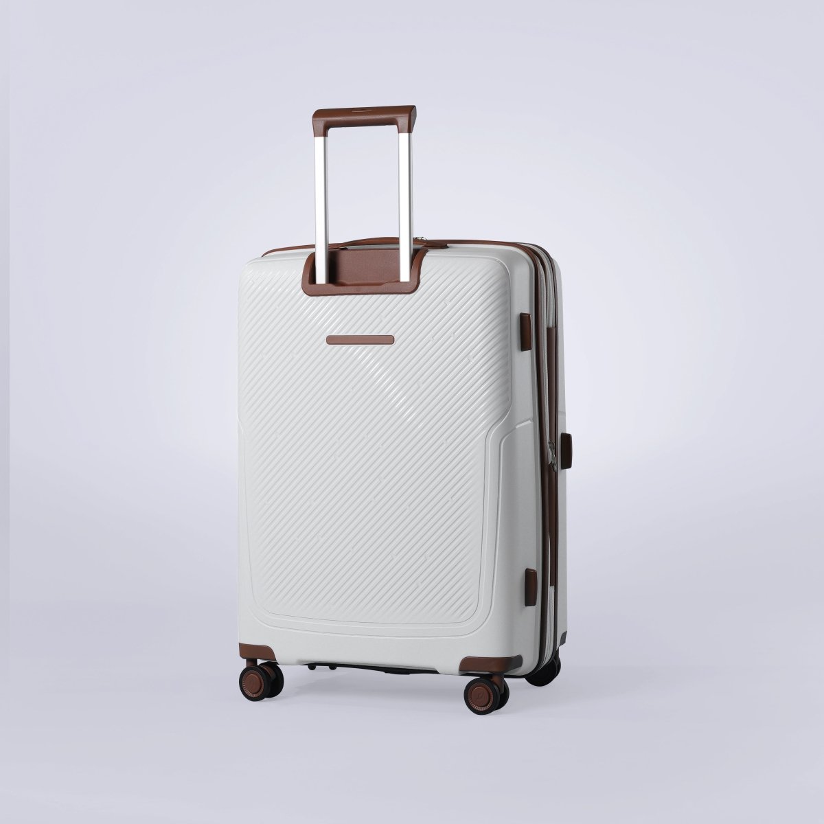 Almeria PP Suitcase Trolley Set of 4, White - MOON - Luggage & Travel Accessories - Sonada