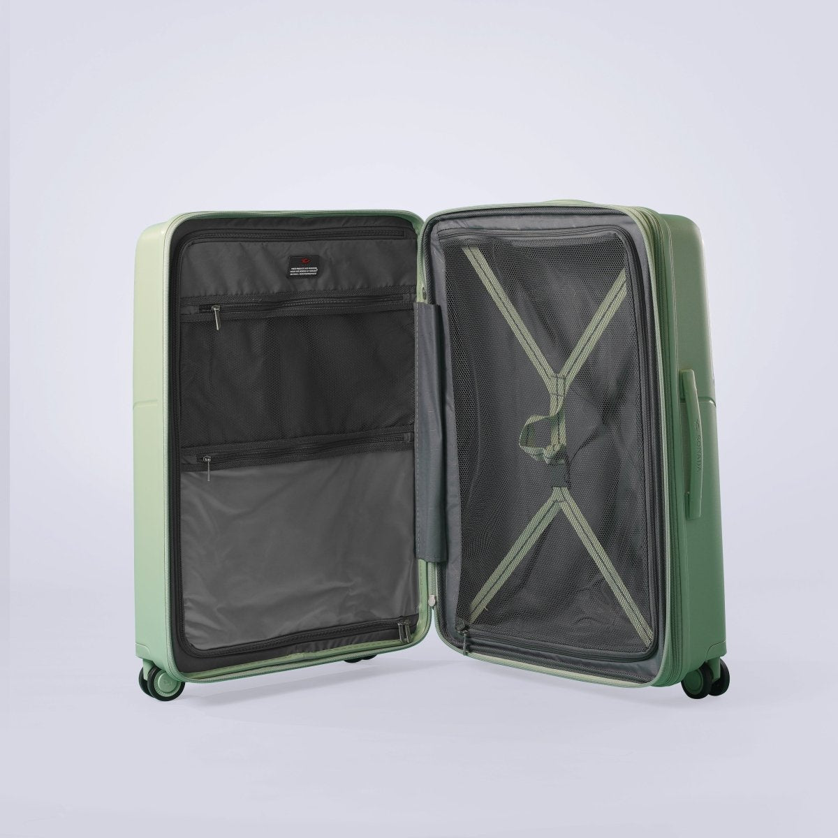 Almeria Suitcase Trolley Set of 4, Light Green - MOON - Luggage & Travel Accessories - Sonada