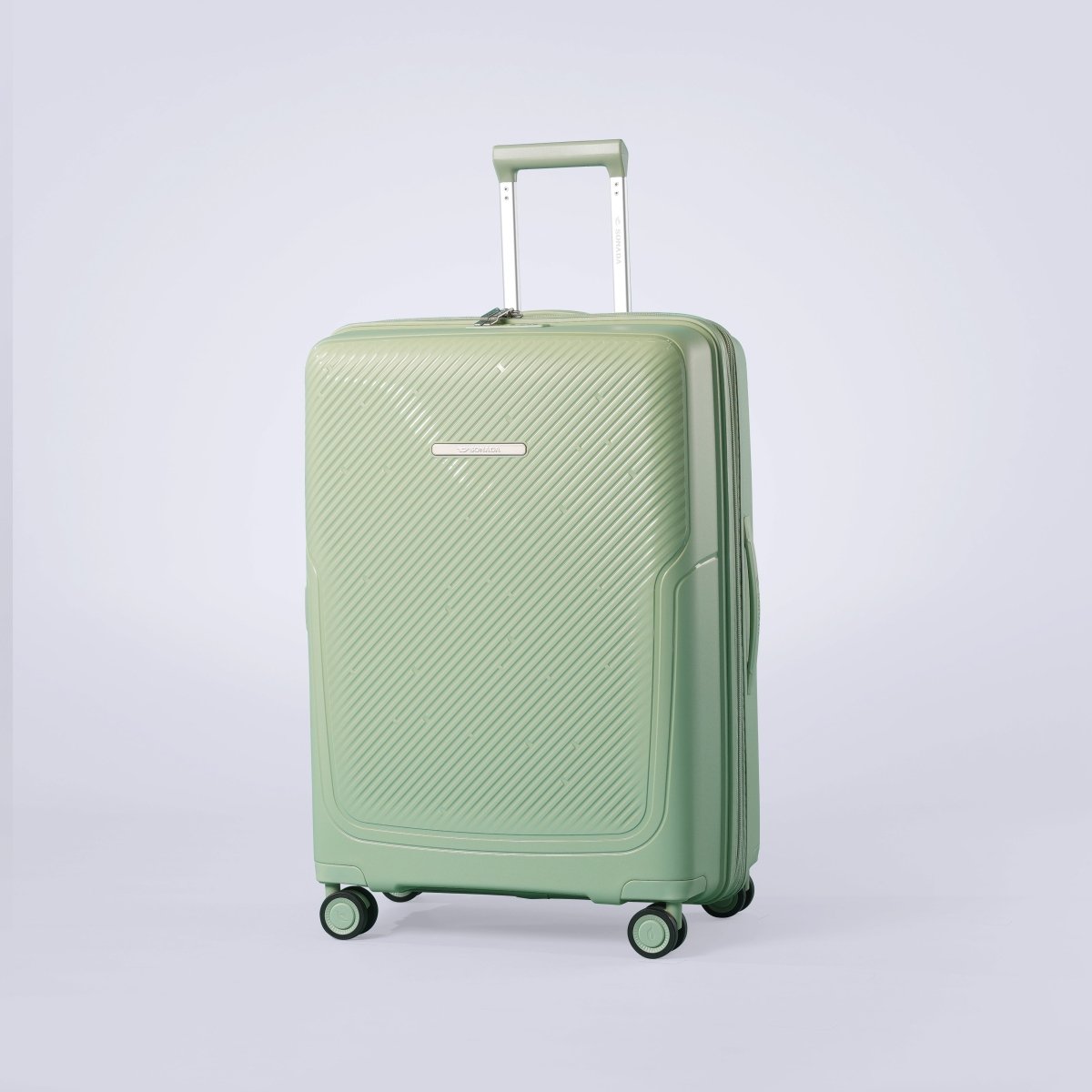 Almeria Suitcase Trolley Set of 4, Light Green - MOON - Luggage & Travel Accessories - Sonada