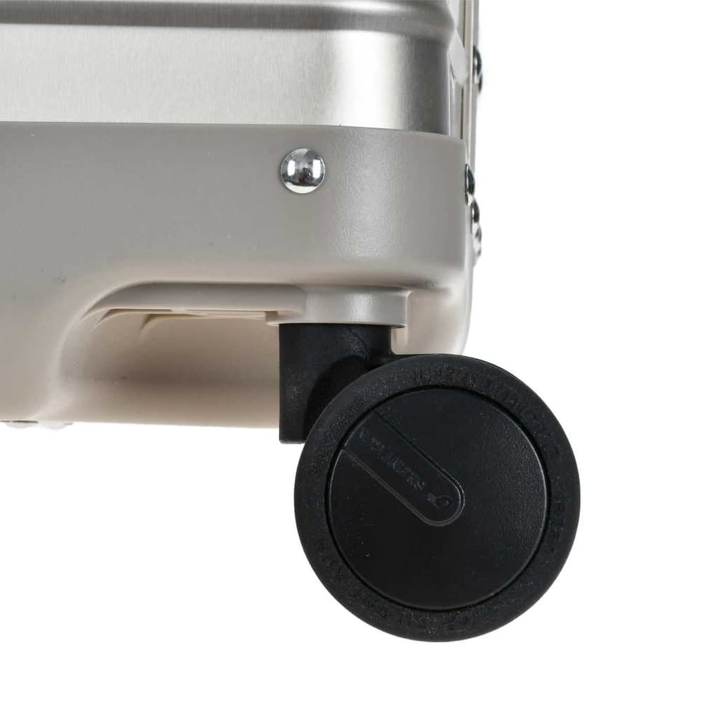 Axis Carry on Suitcase - Pure Aluminium in Champagne - MOON - Luggage - Lushberry