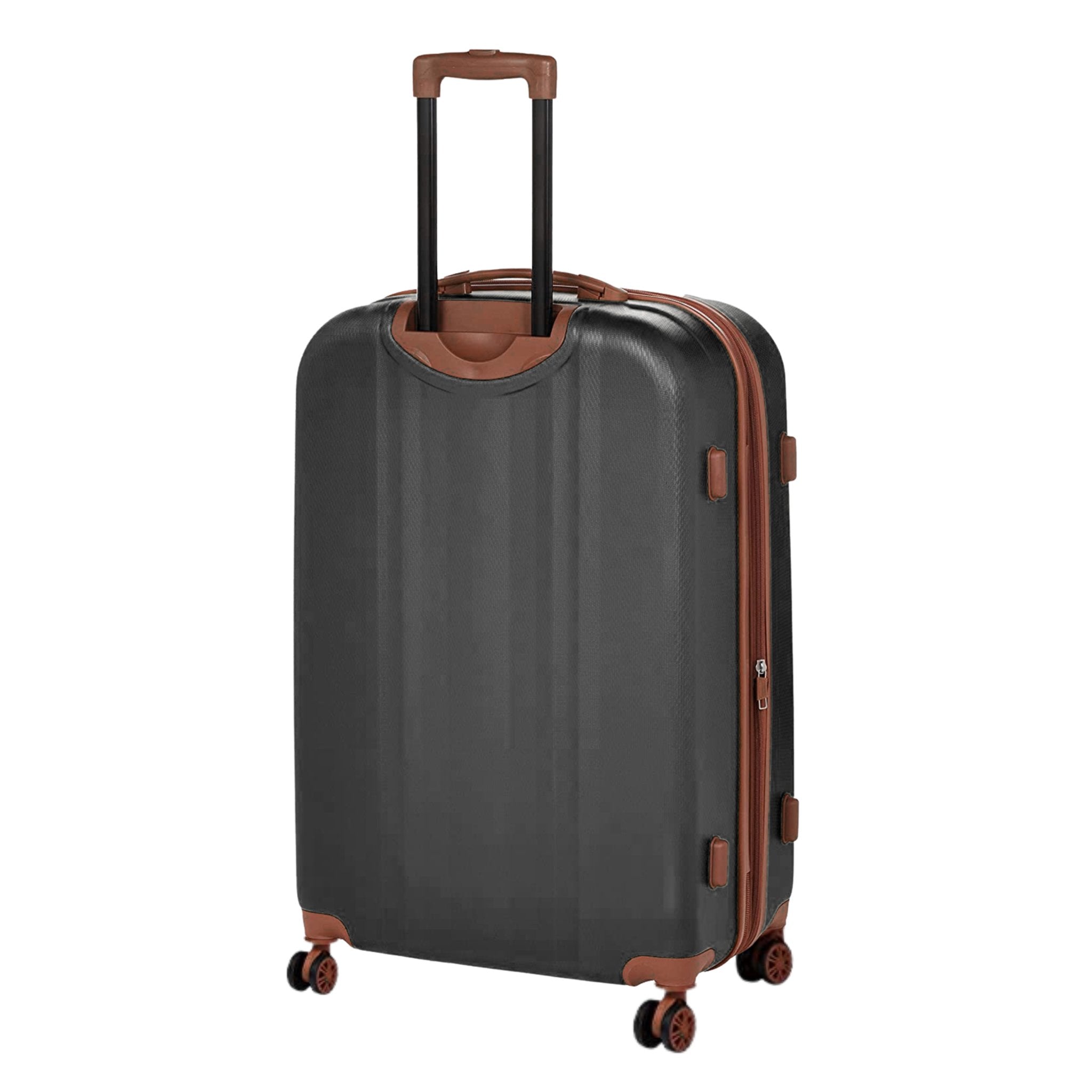 Upright Suitcases Trolley Set of 3 - Black