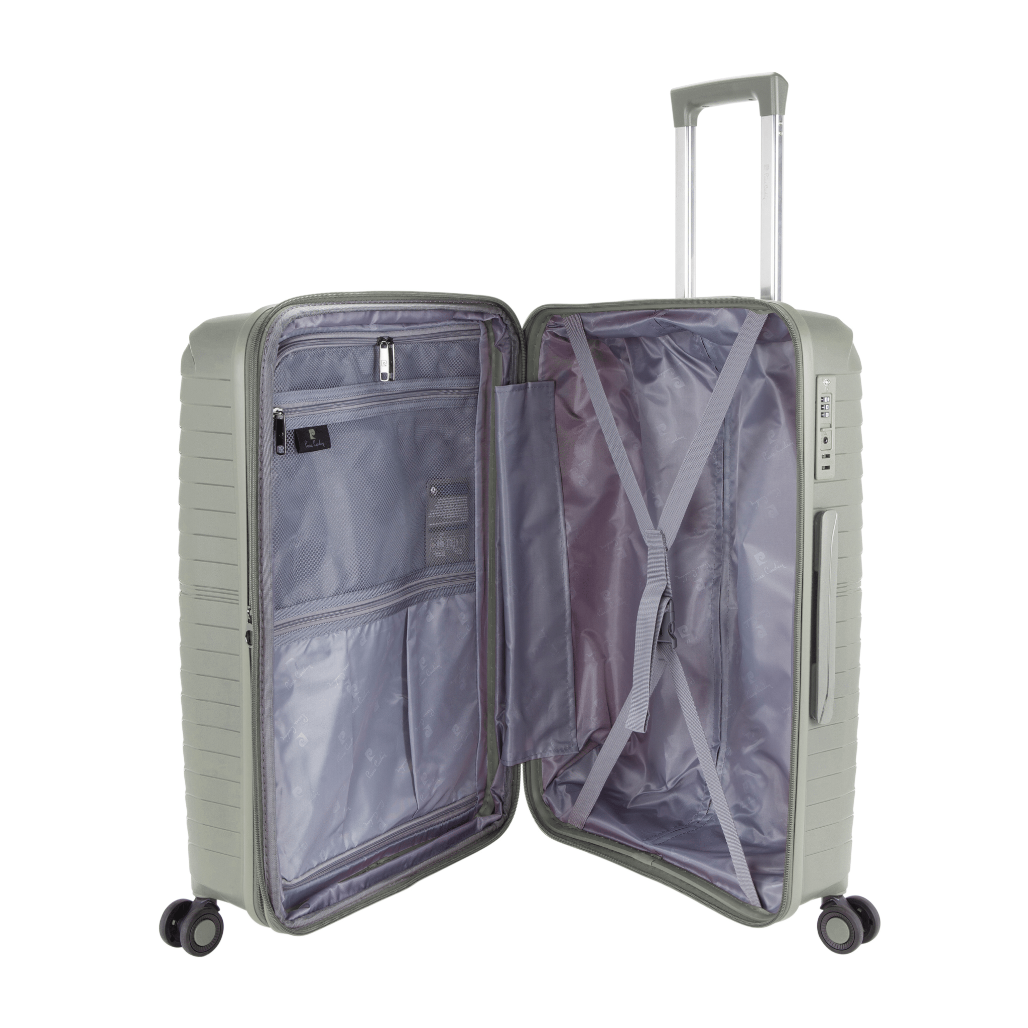 Basel Suitcase Set of 3 - Champagne - MOON - Luggage & Travel Accessories - Pierre Cardin