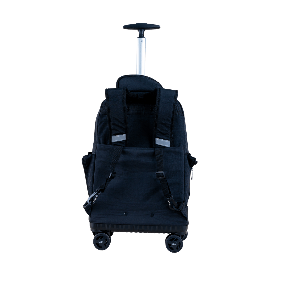 Black 4 - Wheels School Backpack Trolley Set (Lunch bag & Pencil Case) - MOON - Back 2 School - Wires