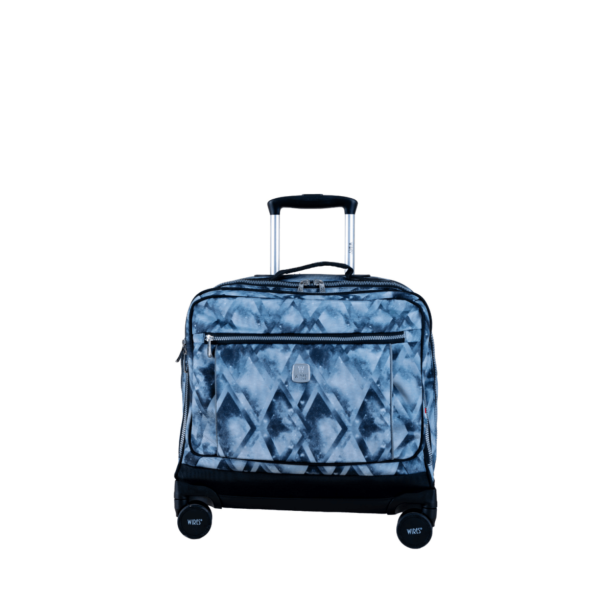 Black Delta 8 Wheels School Bag Trolley Set of 4(Lunch Bag & Pencil Case)+Lunch Box - MOON - Back 2 School - Wires