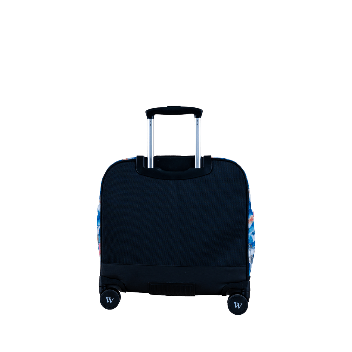 Blue Zone Flamingo 8 Wheels School Bag Trolley Set of 4(Lunch Bag & Pencil Case)+Lunch Box - MOON - Back 2 School - Wires