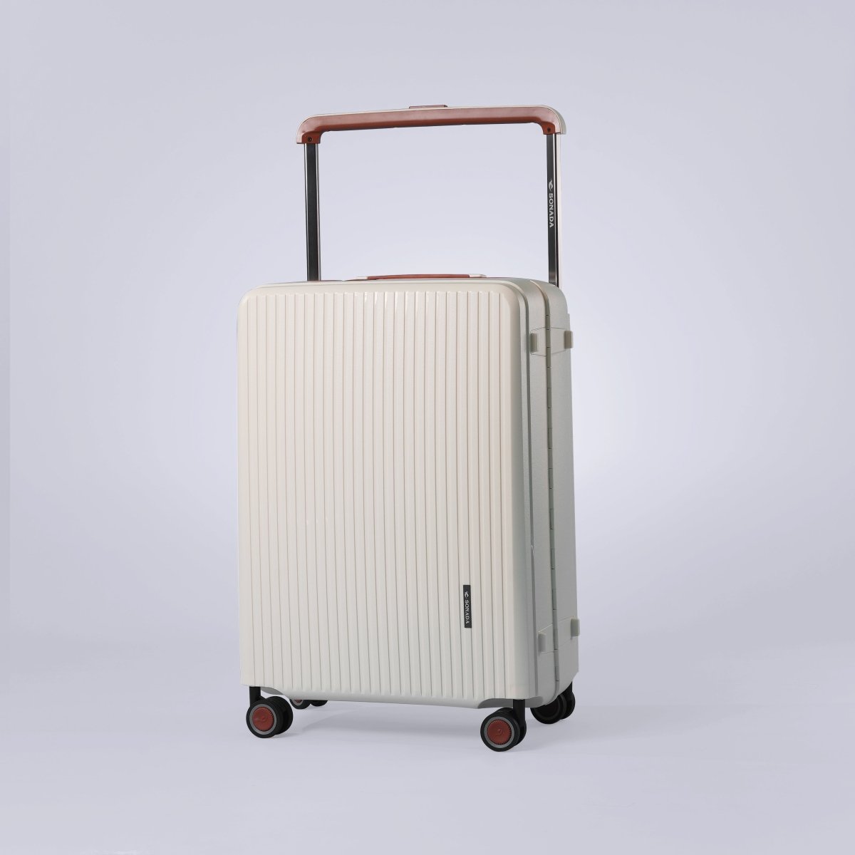 Burgos Zipless Suitcase Set of 3 Cream - MOON - Luggage & Travel Accessories - Sonada