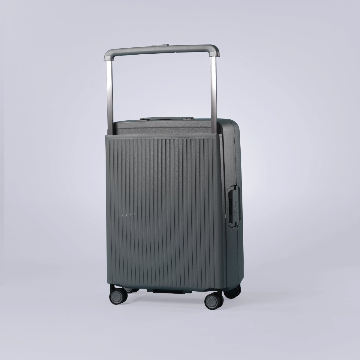 Burgos Zipless Suitcase Set of 3 Grey - MOON - Luggage & Travel Accessories - Sonada