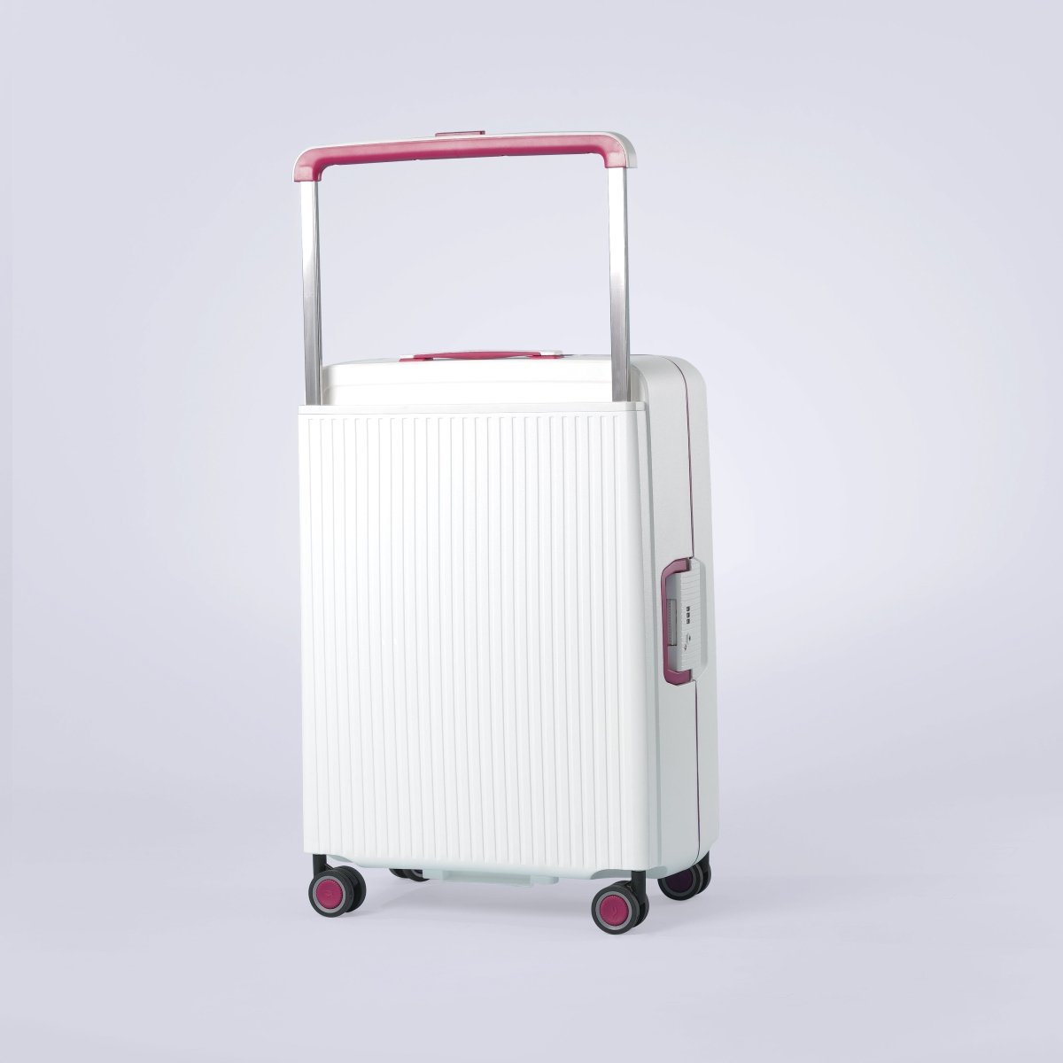 Burgos Zipless Suitcase Set of 3 White - MOON - Luggage & Travel Accessories - Sonada
