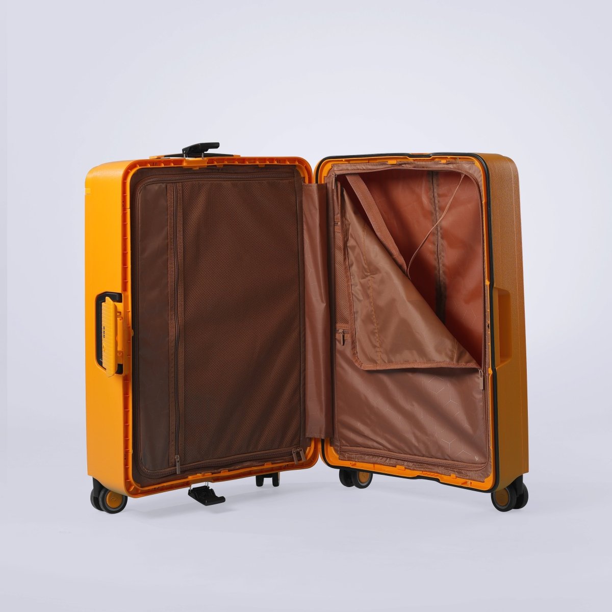 Burgos Zipless Suitcase Set of 3 Yellow - MOON - Luggage & Travel Accessories - Sonada