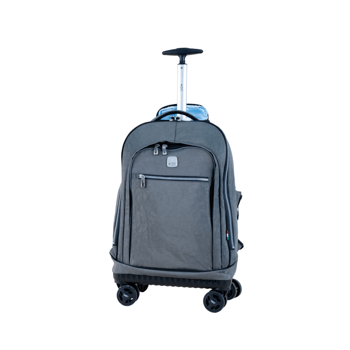 Dark Grey 4 - Wheels School Backpack Trolley Set (Lunch bag & Pencil Case) - MOON - Back 2 School - Wires