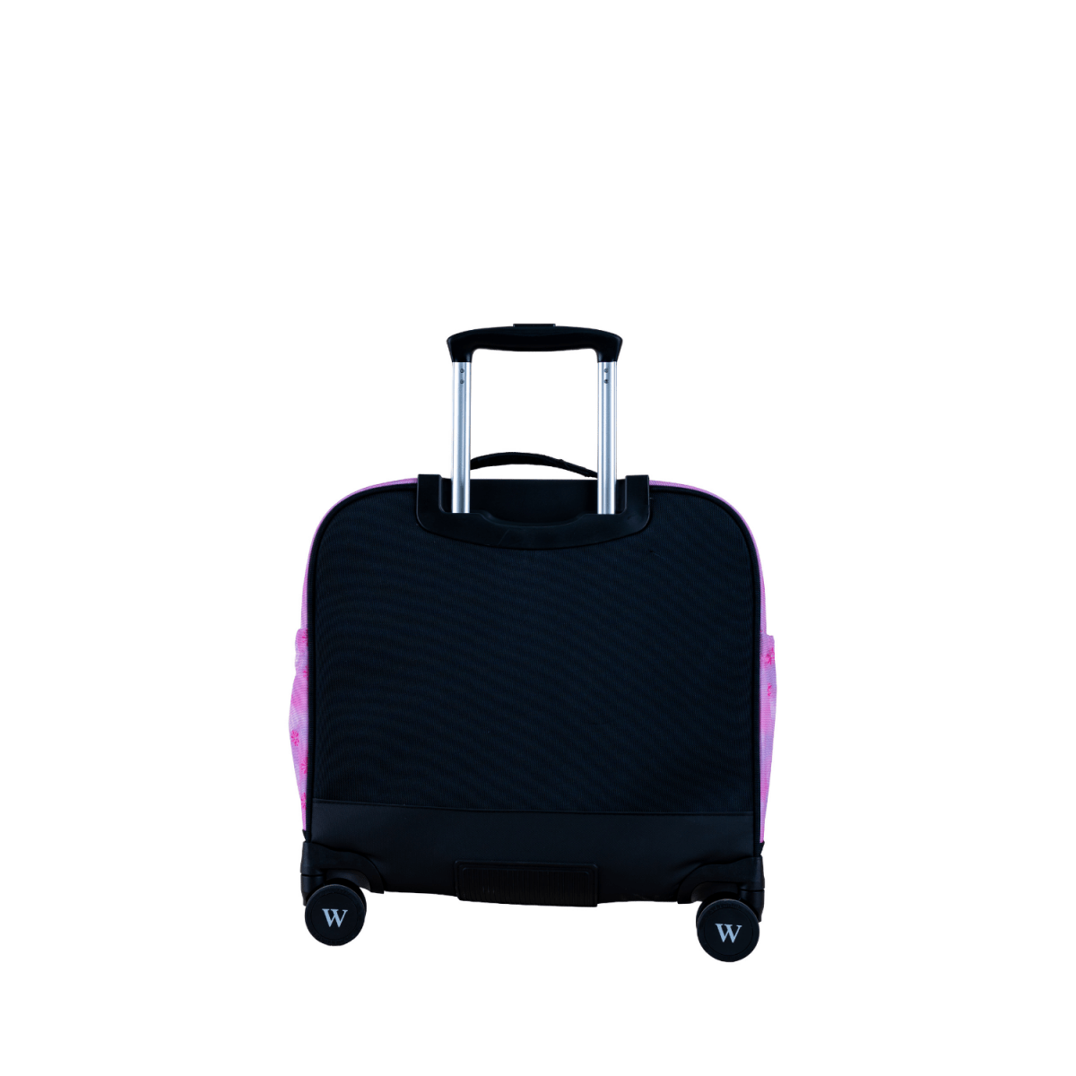 Flower Pink 8 Wheels School Bag Trolley Set of 4(Lunch Bag & Pencil Case)+Lunch Box - MOON - Back 2 School - Wires