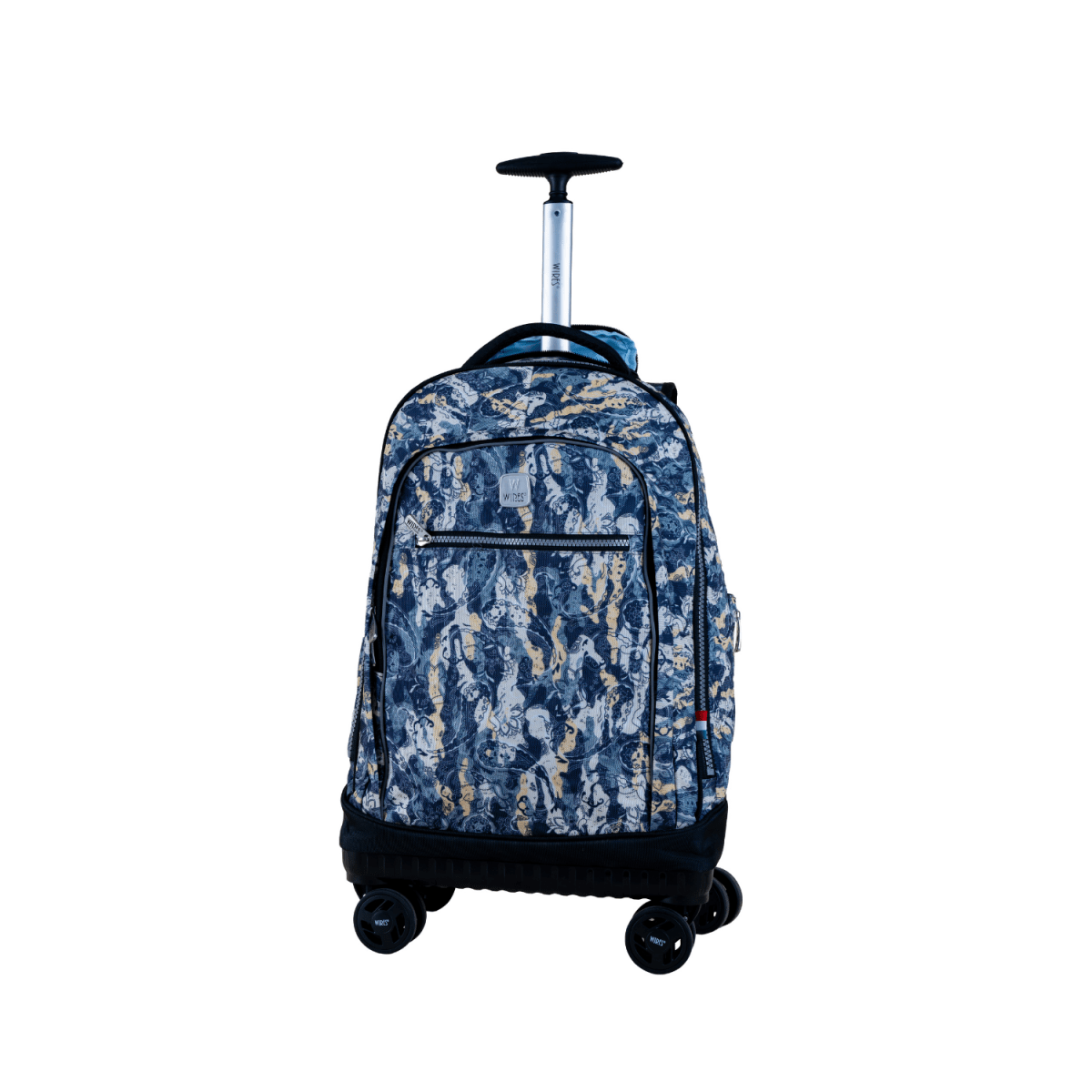 Graffiti 4 - Wheels School Backpack Trolley Set (Lunch bag & Pencil Case) - MOON - Back 2 School - Wires