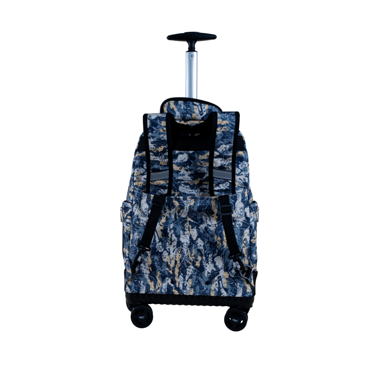 Graffiti 4 - Wheels School Backpack Trolley Set (Lunch bag & Pencil Case) - MOON - Back 2 School - Wires