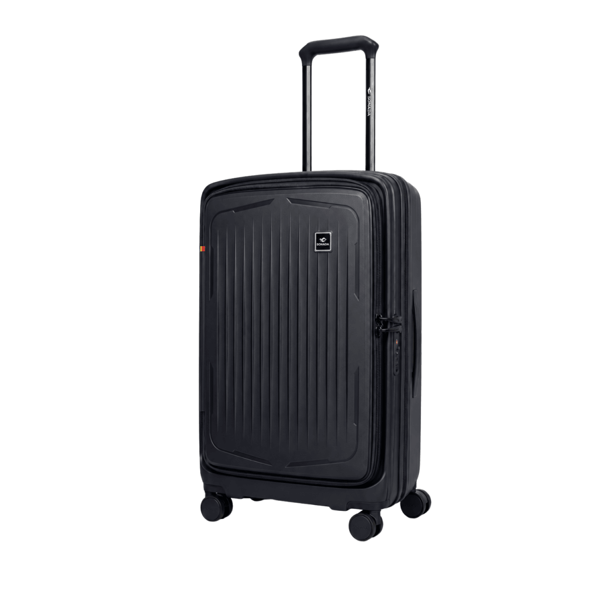 Granada Front Opening Hardside Luggage Set of 3 in Navy Blue - MOON - Luggage - Sonada