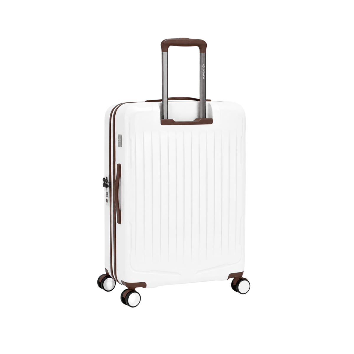 Granada Front Opening Hardside Luggage Set of 3 in White - MOON - Luggage - Sonada
