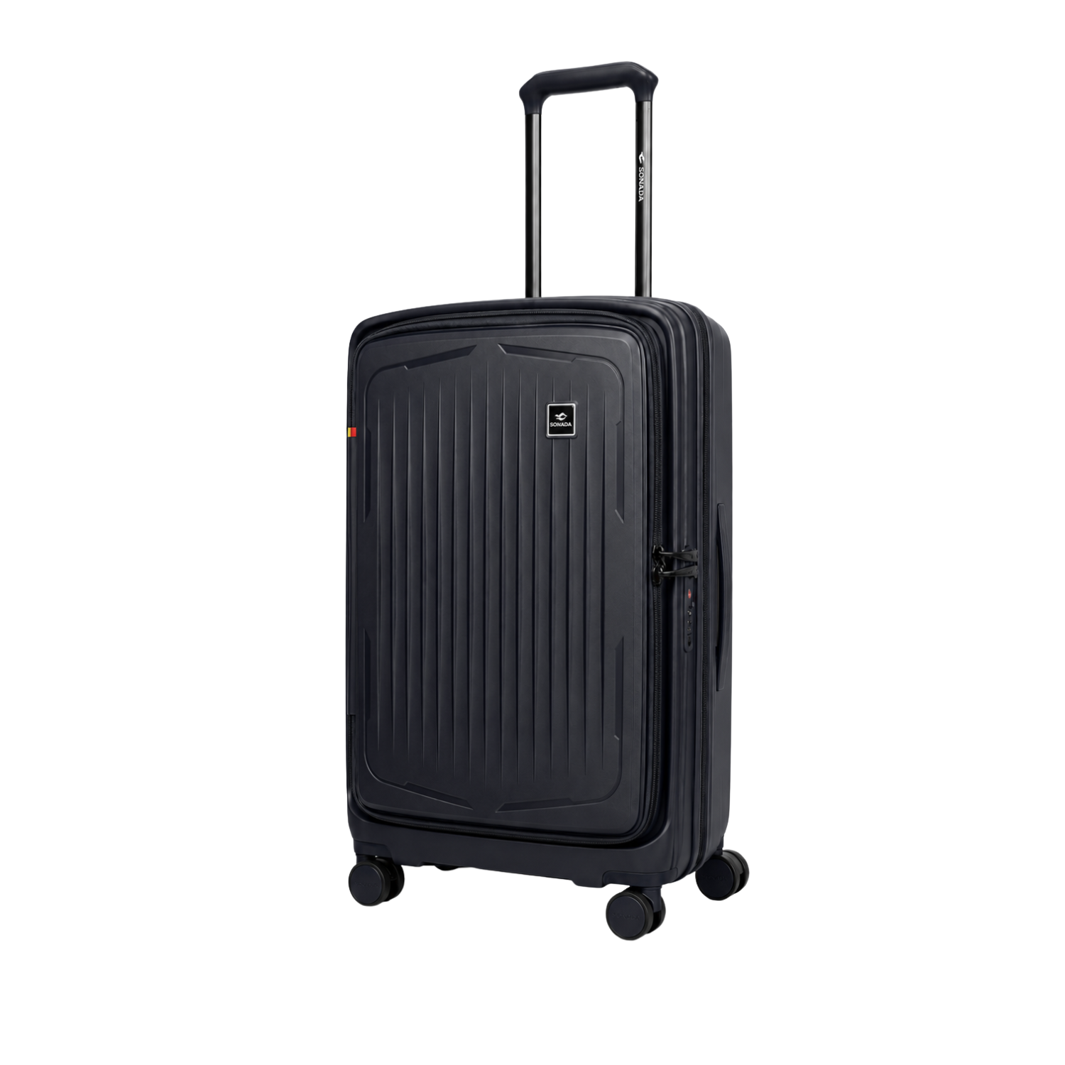 Granada Front Opening Hardside Luggage Set of 3 in Navy Blue