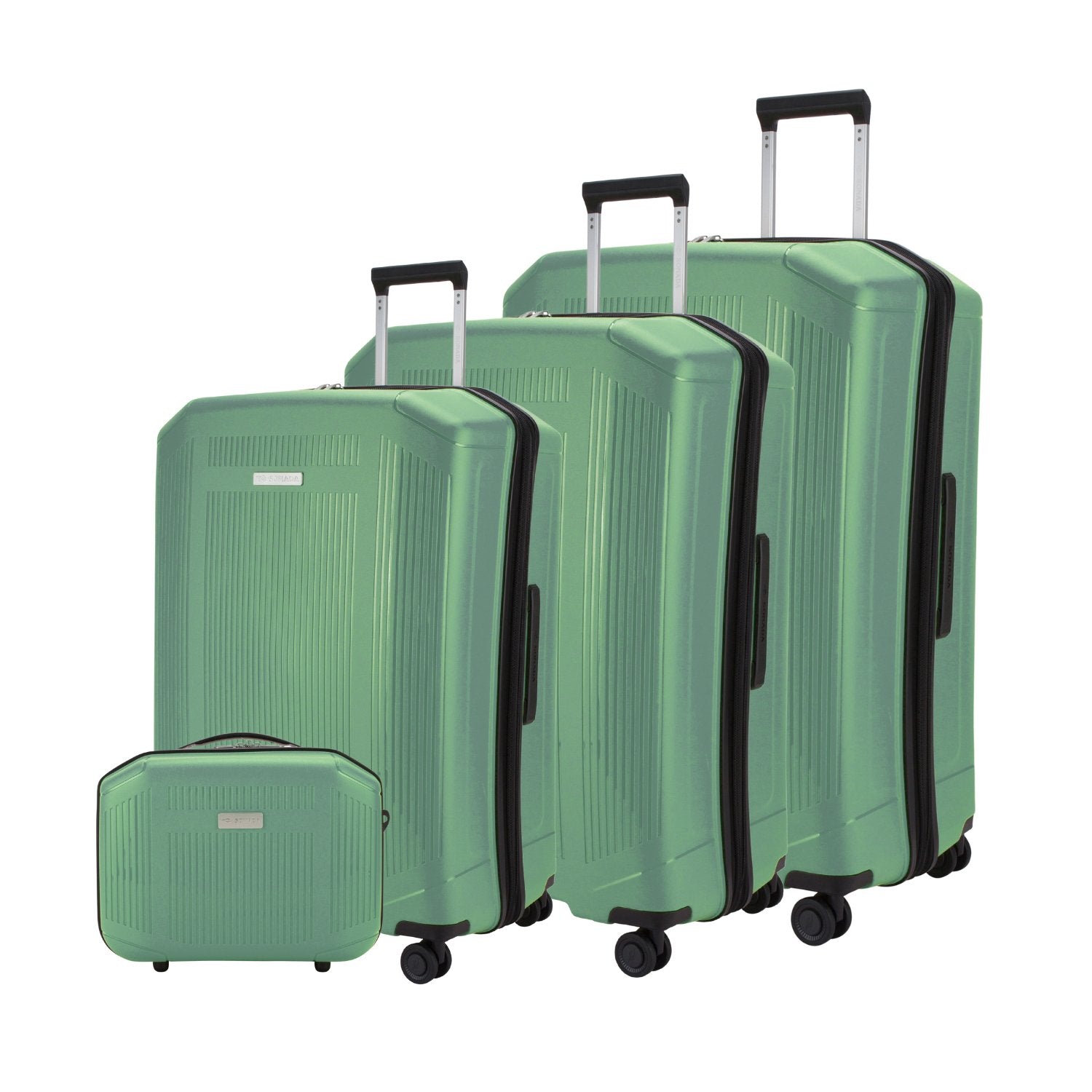 Sonada Milan Suitcases Trolley Set of 4- Black - MOON