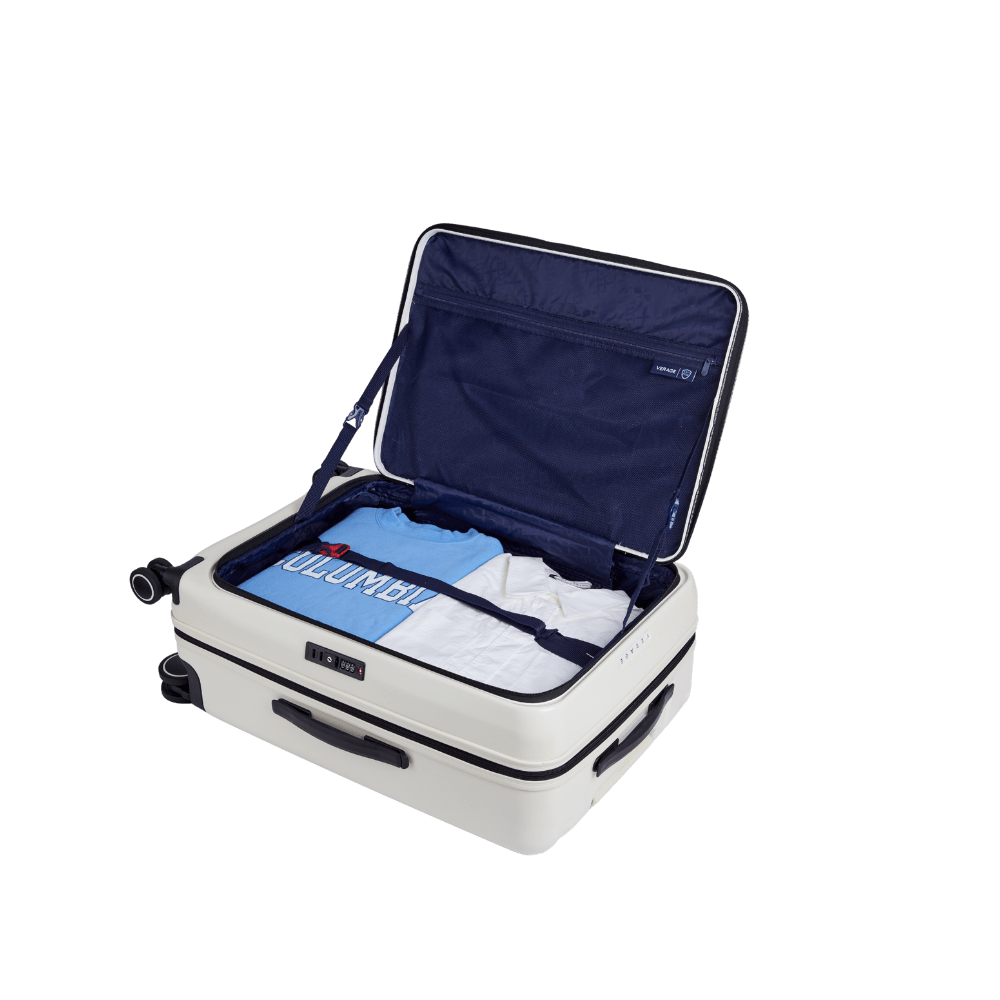 Greenwich Hardside Suitcase front opening set Of 3 in Pure White - MOON - Luggage & Travel Accessories - Verage