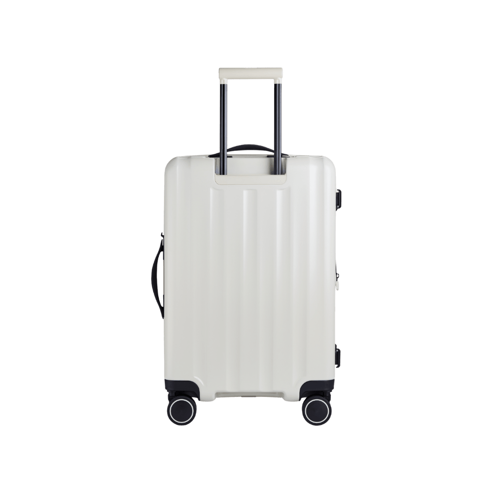 Greenwich Hardside Suitcase front opening set Of 3 in Pure White - MOON - Luggage & Travel Accessories - Verage