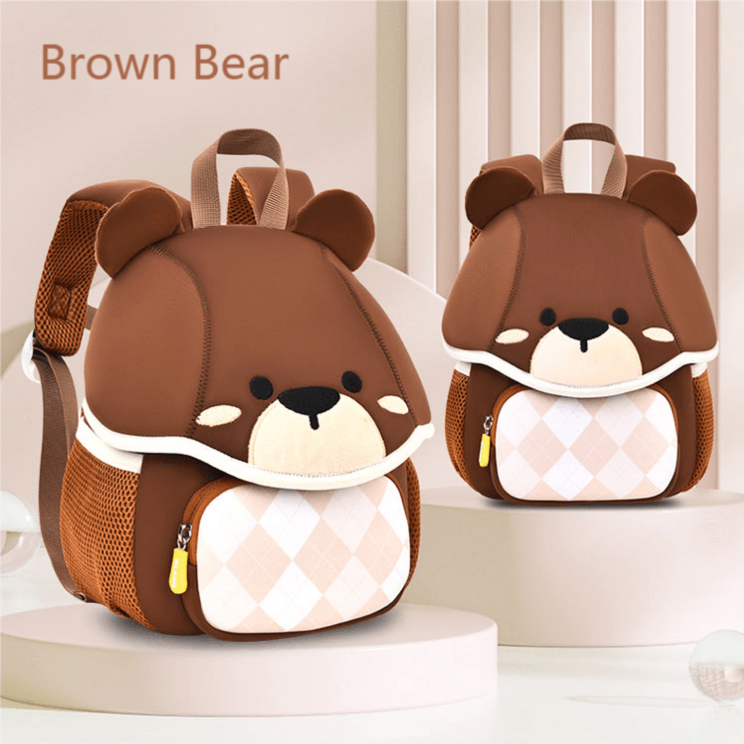 Kids Backpack Brown Bear - MOON - Back 2 School - Bravo
