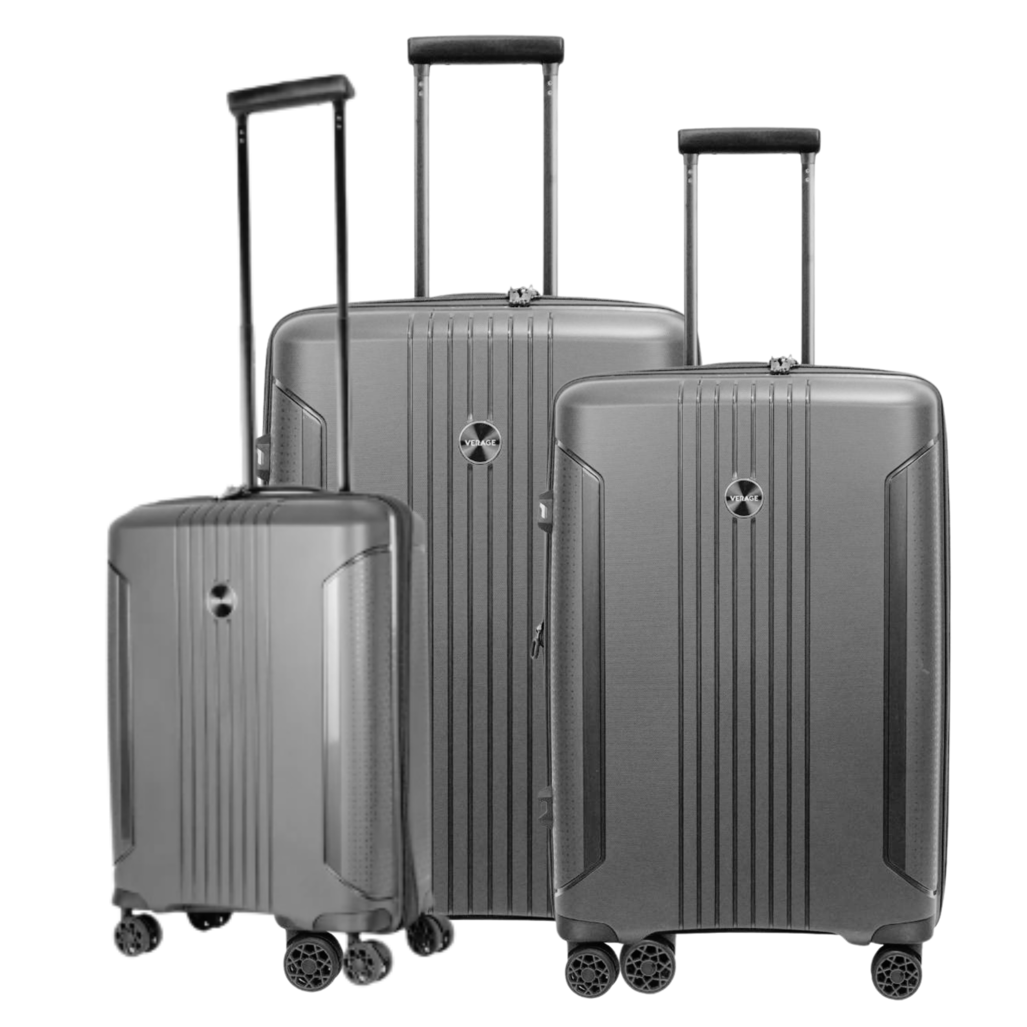 London Suitcase Set Of 3 - Dk Grey - MOON - Luggage & Travel Accessories - Verage