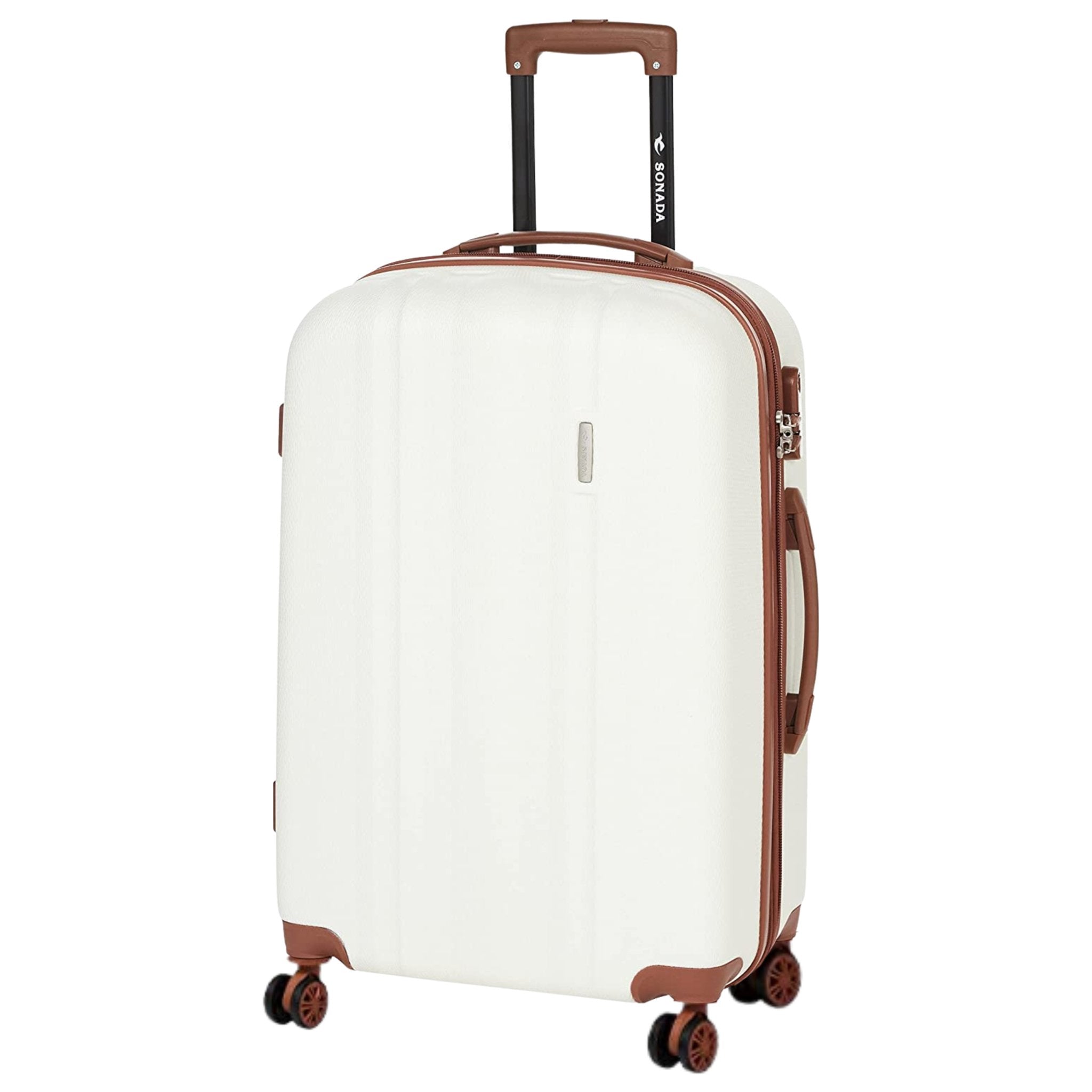 Sonada Upright Suitcases Trolley Set of 3 - White