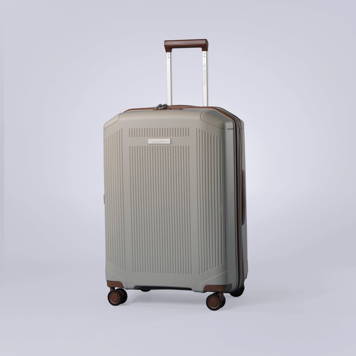 Milan Suitcases Trolley Set of 4, Beige - MOON - Luggage & Travel Accessories - Sonada