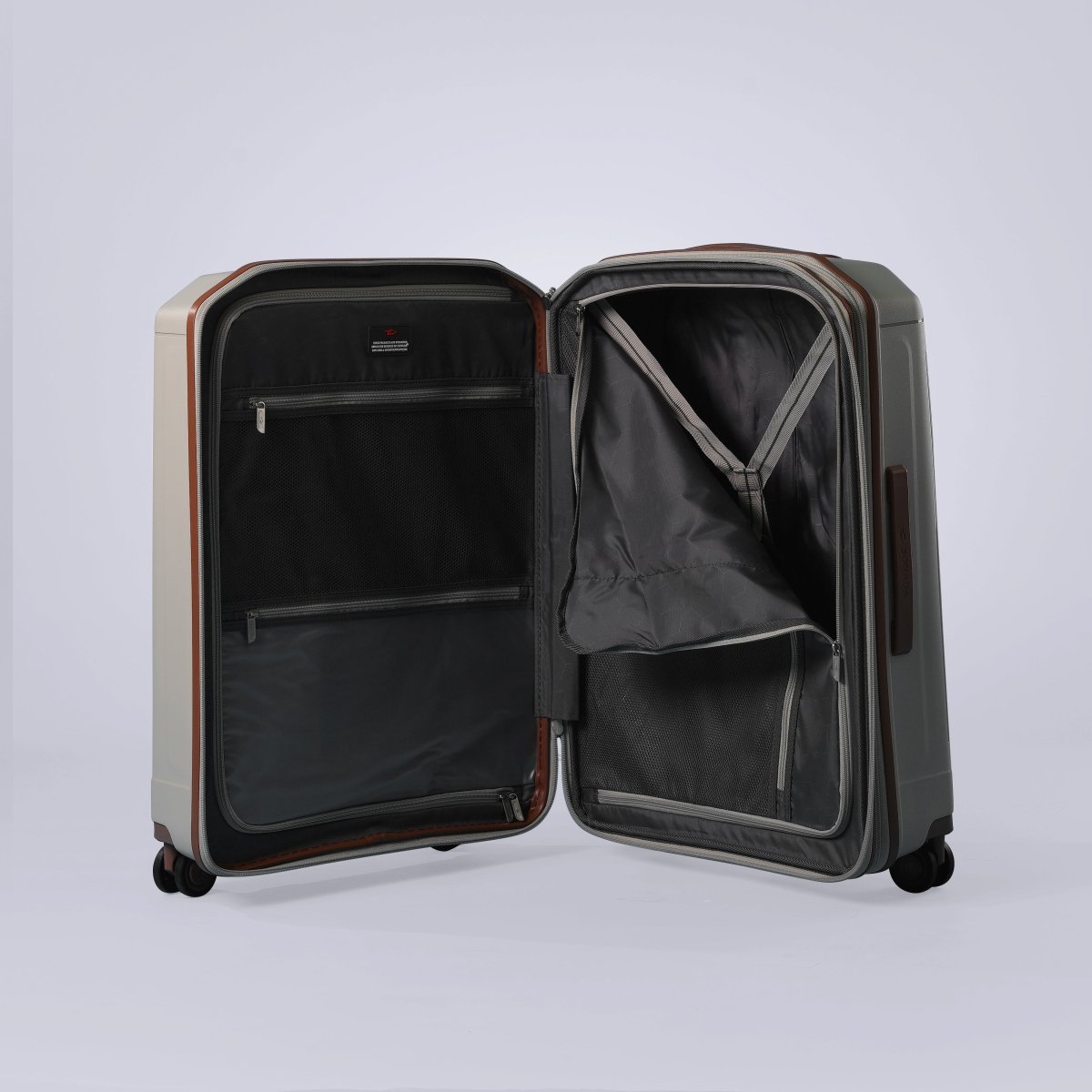 Milan Suitcases Trolley Set of 4, Beige - MOON - Luggage & Travel Accessories - Sonada