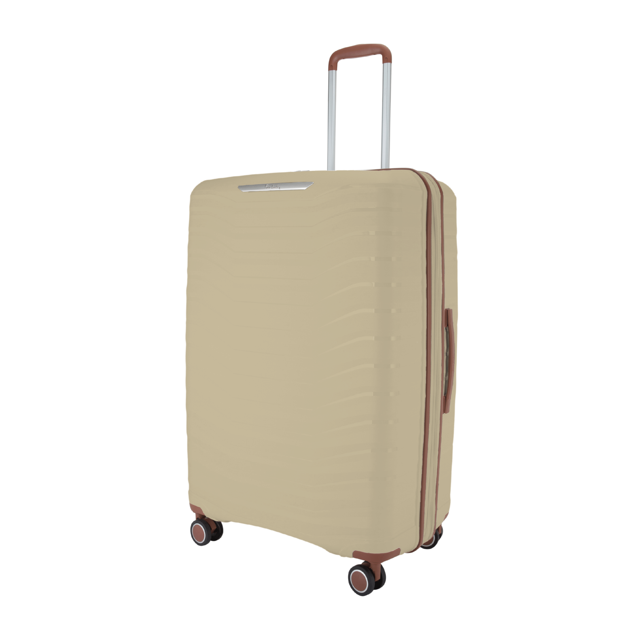 Monochrome Hardcase Trolley Set of 4, Beige - MOON - Luggage & Travel Accessories - Pierre Cardin
