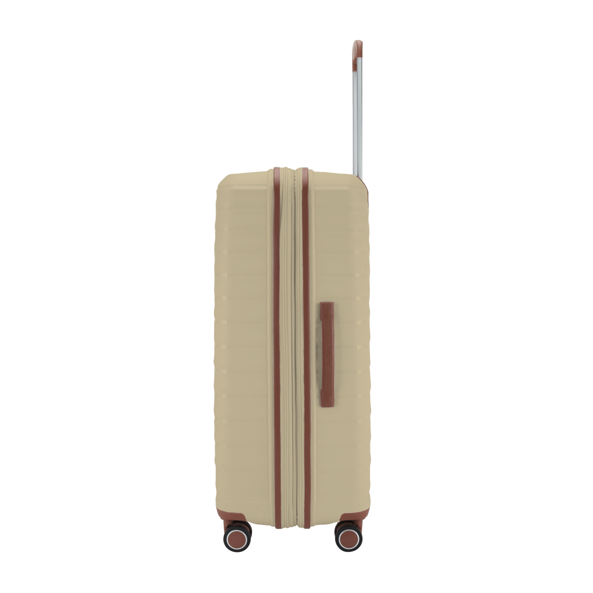 Monochrome Hardcase Trolley Set of 4, Beige - MOON - Luggage & Travel Accessories - Pierre Cardin
