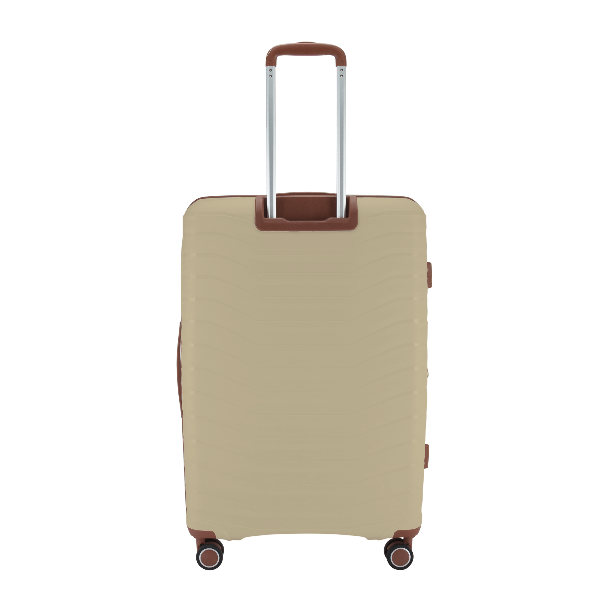 Monochrome Hardcase Trolley Set of 4, Beige - MOON - Luggage & Travel Accessories - Pierre Cardin