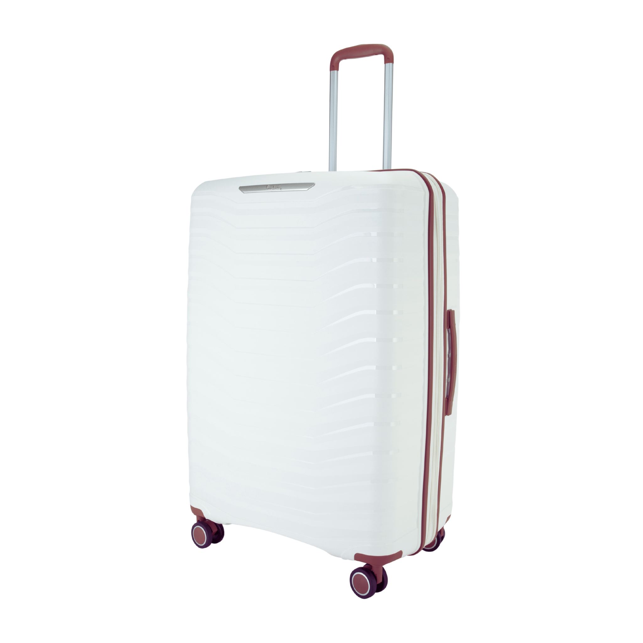 Monochrome Hardcase Trolley Set of 4, White - MOON - Luggage & Travel Accessories - Pierre Cardin