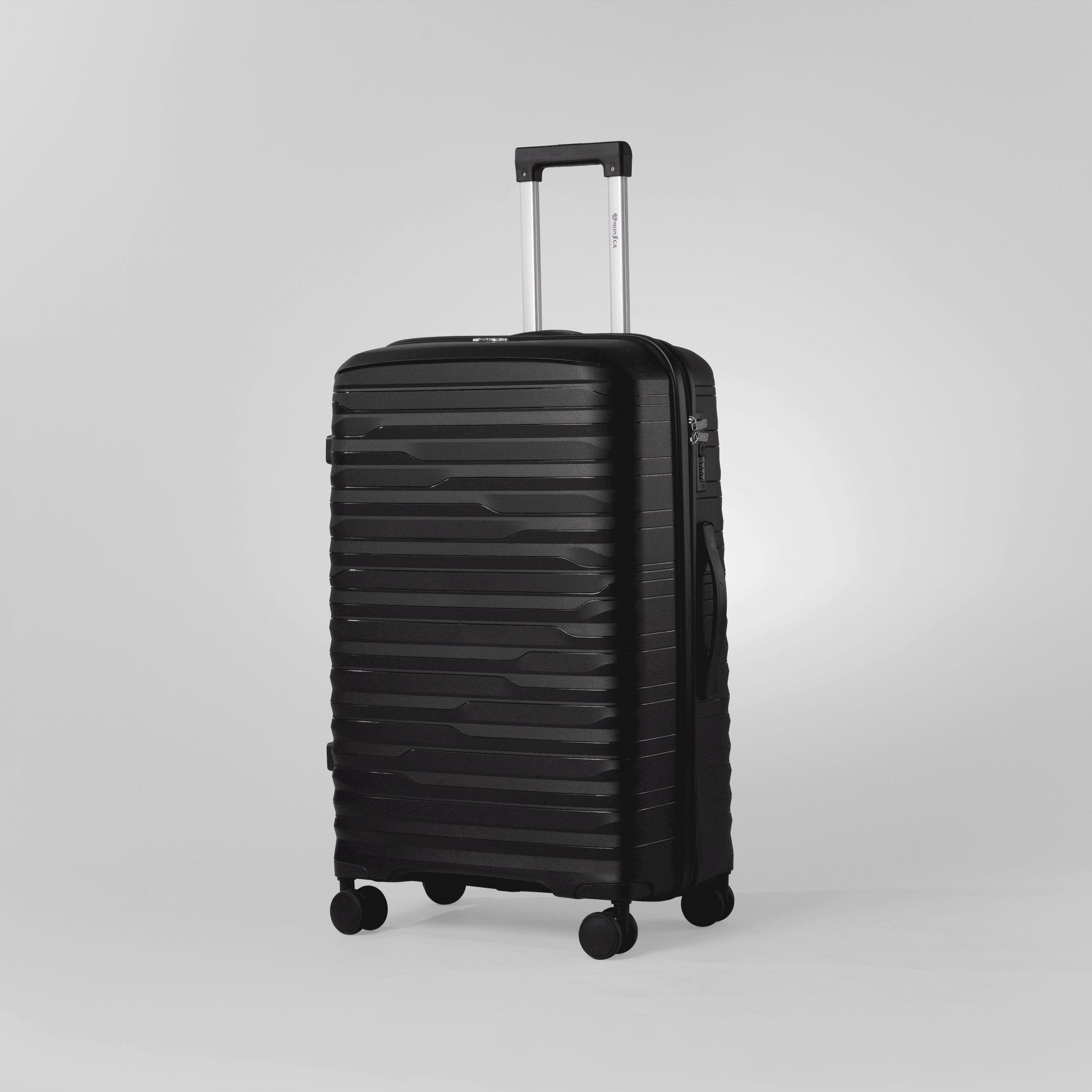 Monsca PP Suitcase Set of 3 - Black - MOON - Luggage & Travel Accessories - Monsca