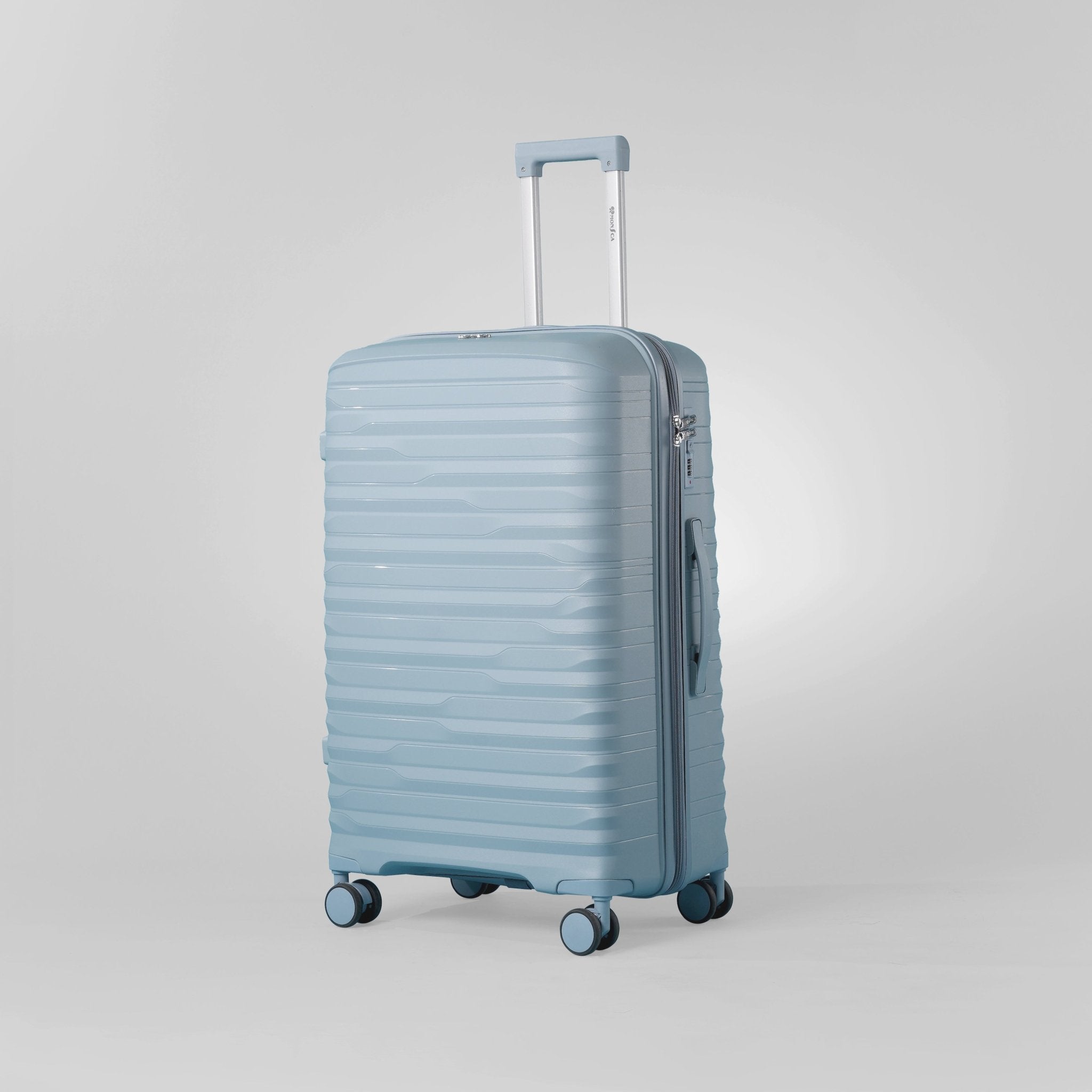 Monsca PP Suitcase Set of 3 - Blue - MOON - Luggage & Travel Accessories - Monsca