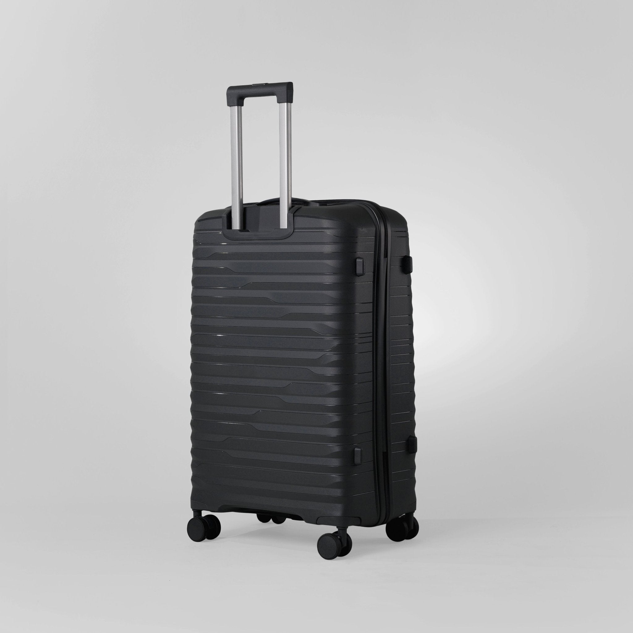 Monsca PP Suitcase Set of 3 - Dark Grey - MOON - Luggage & Travel Accessories - Monsca