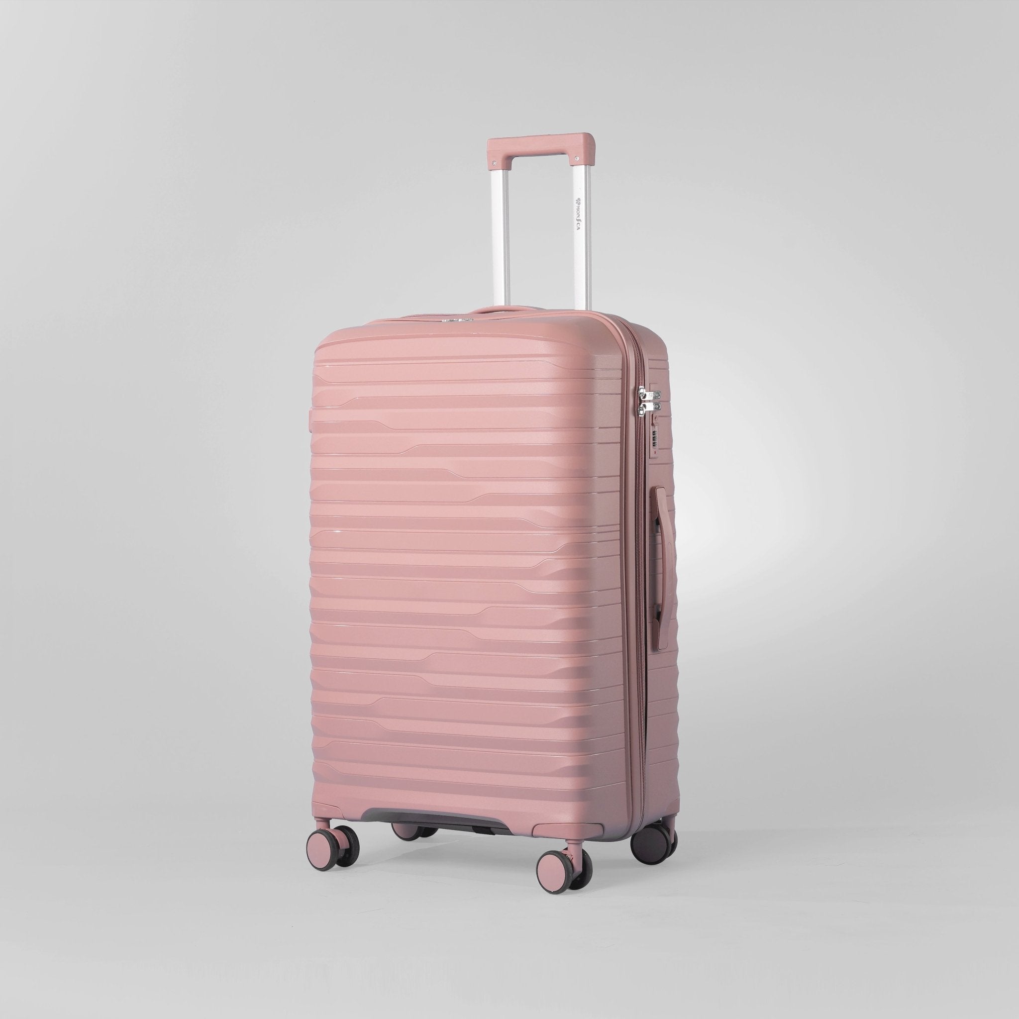 Monsca PP Suitcase Set of 3 - Rose Gold - MOON - Luggage & Travel Accessories - Monsca
