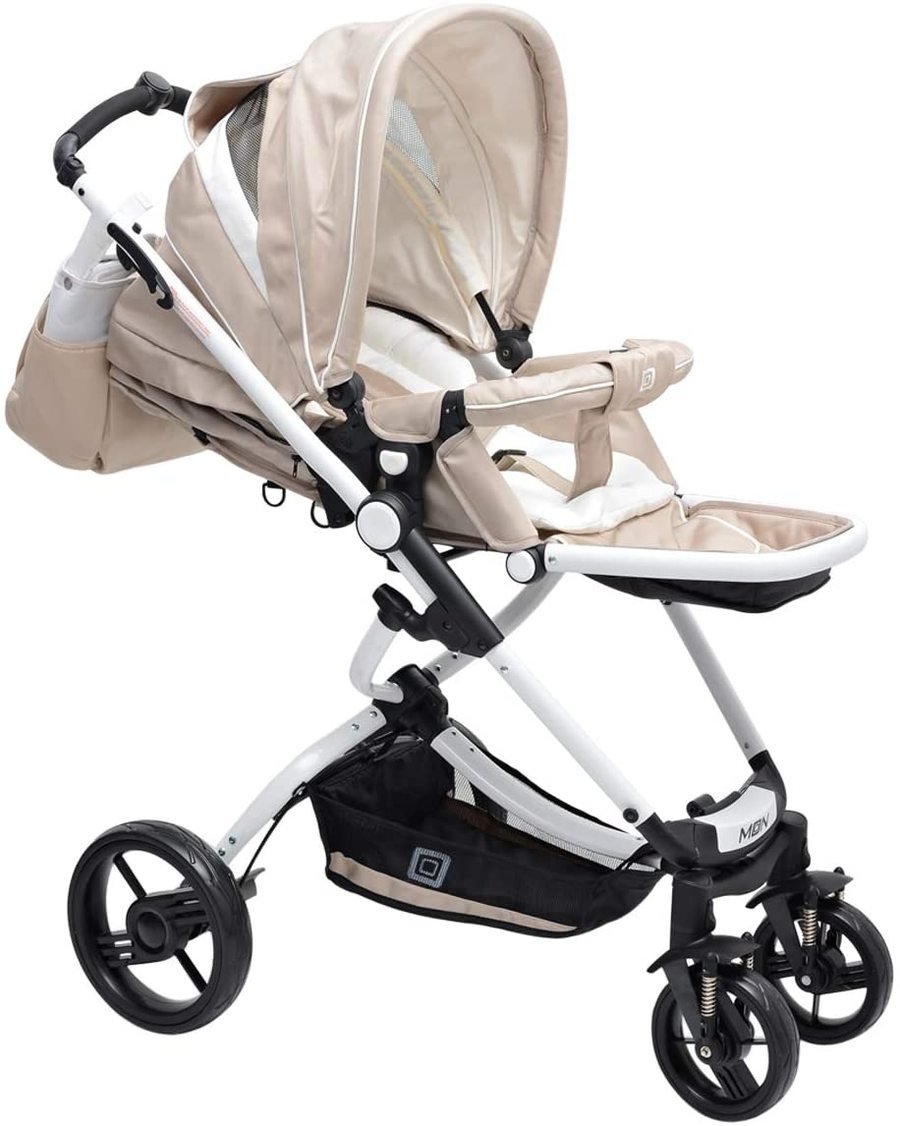 Moon 62270299 3 in 1 Spider Baby Stroller -Beige - MOON - Baby City - Moon - Moon 62270299 3 in 1 Spider Baby Stroller -Beige - Beige - Baby Strollers - 3