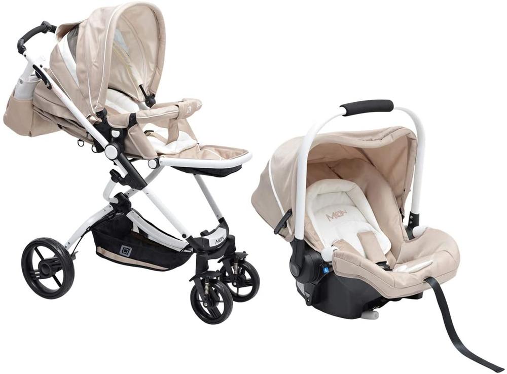 Moon 62270299 3 in 1 Spider Baby Stroller -Beige - MOON - Baby City - Moon - Moon 62270299 3 in 1 Spider Baby Stroller -Beige - Beige - Baby Strollers - 1